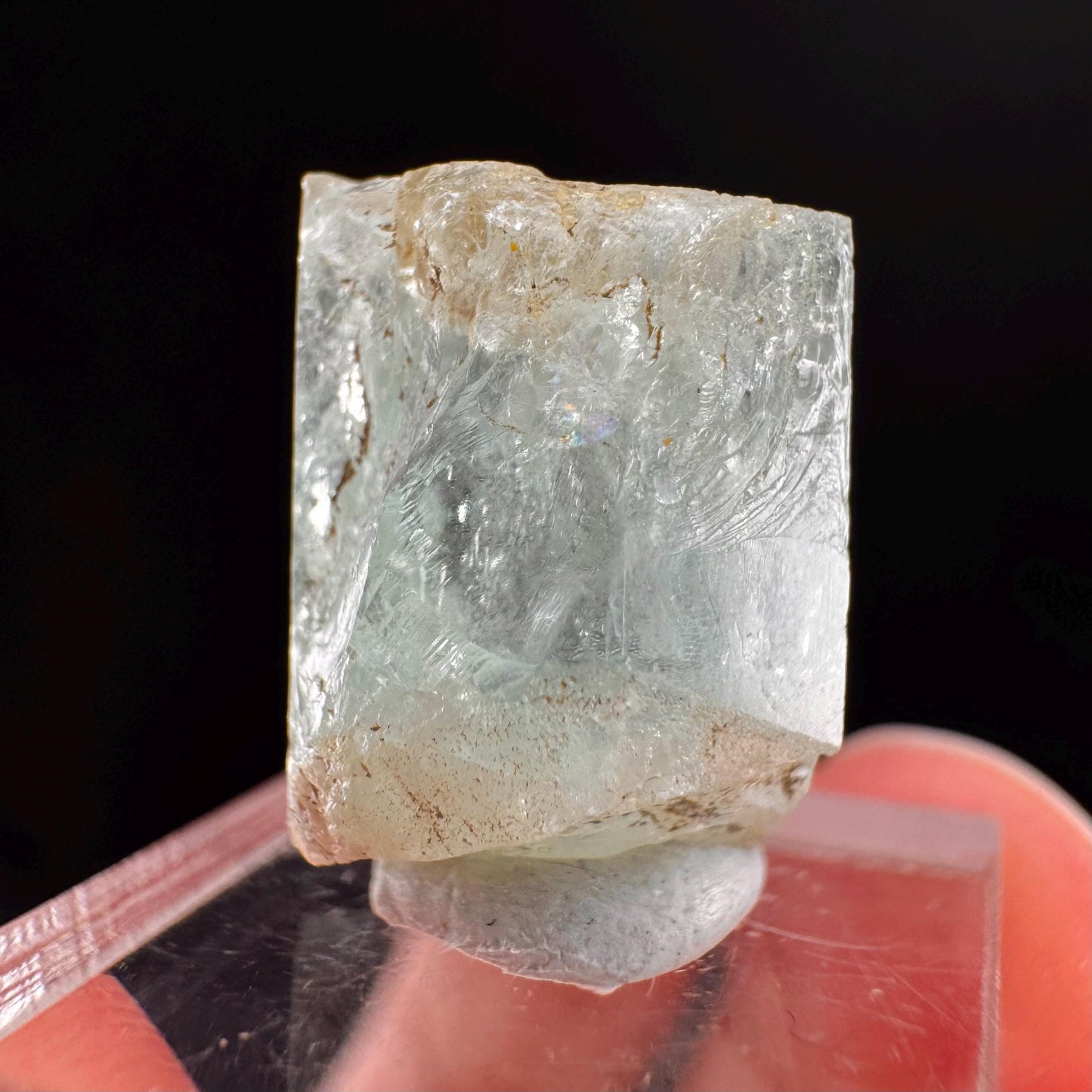 Beryl var. Aquamarine (Namibia) | natural aquamarine crystal, mineral specimen