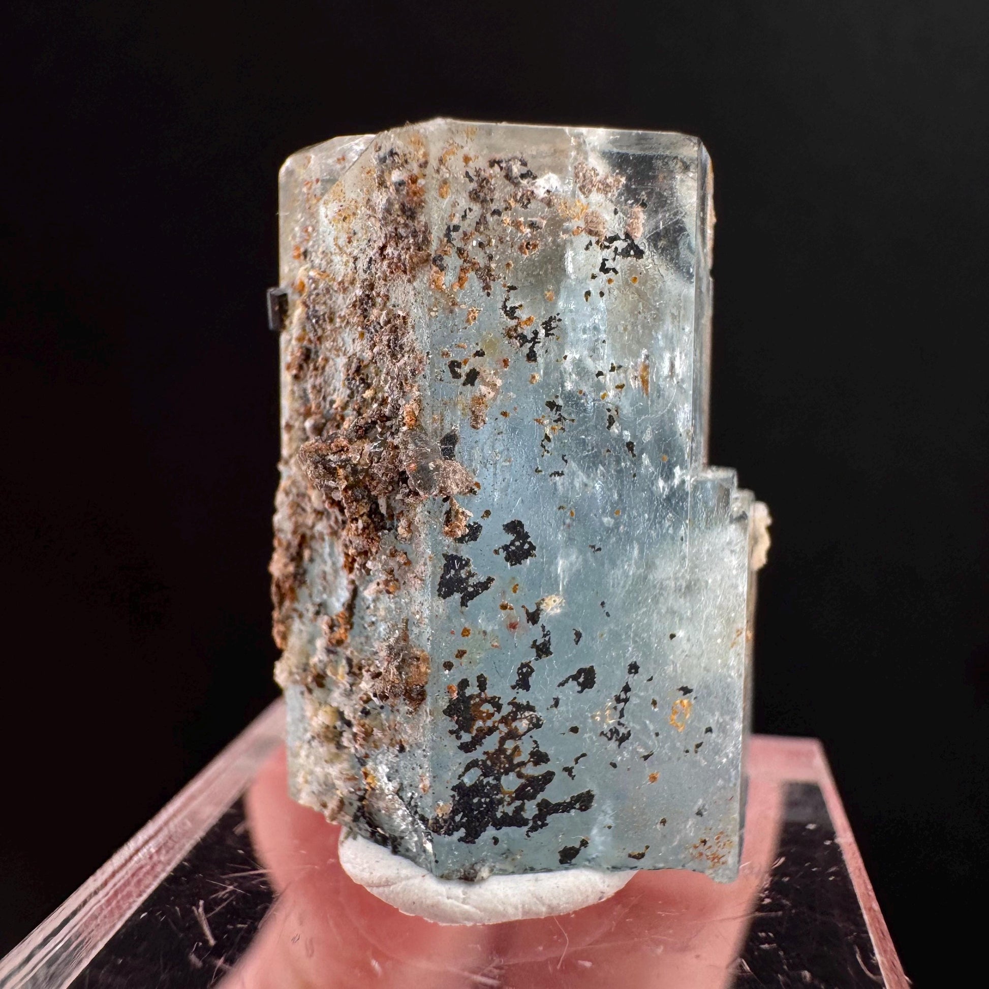 Beryl var. Aquamarine (Namibia) | natural aquamarine crystal, mineral specimen