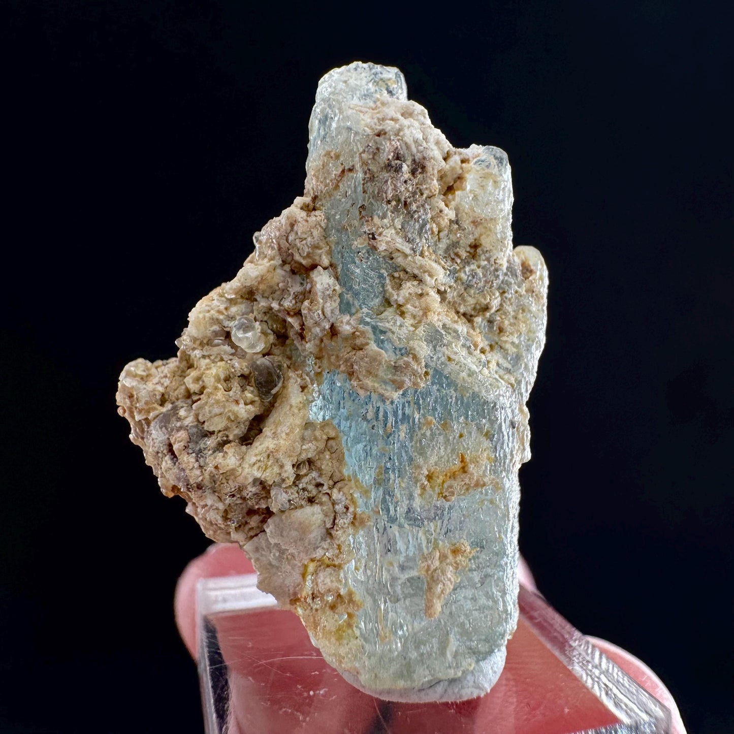 Beryl var. Aquamarine (Namibia) | natural aquamarine crystal, mineral specimen