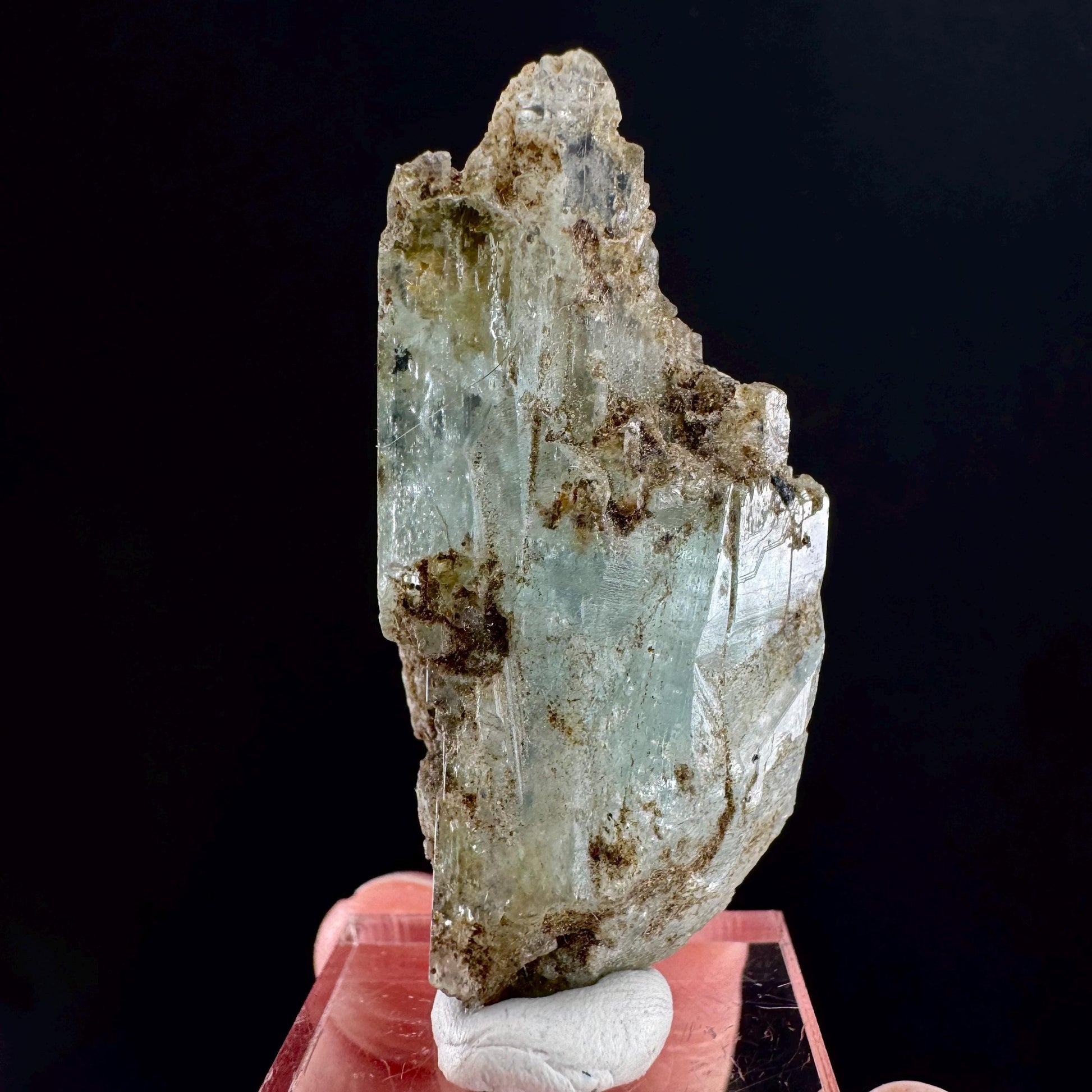 Beryl var. Aquamarine (Namibia) | natural aquamarine crystal, mineral specimen