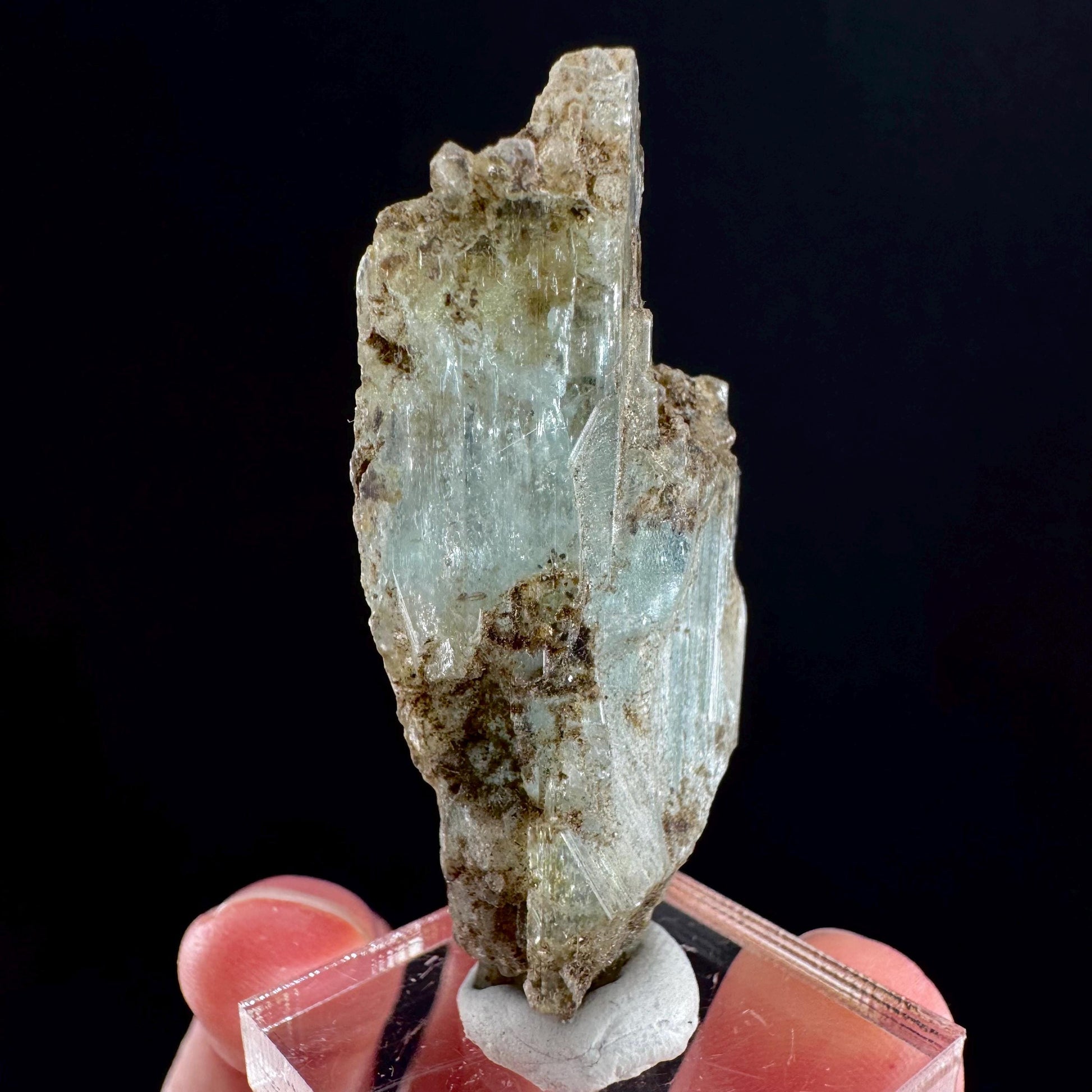 Beryl var. Aquamarine (Namibia) | natural aquamarine crystal, mineral specimen