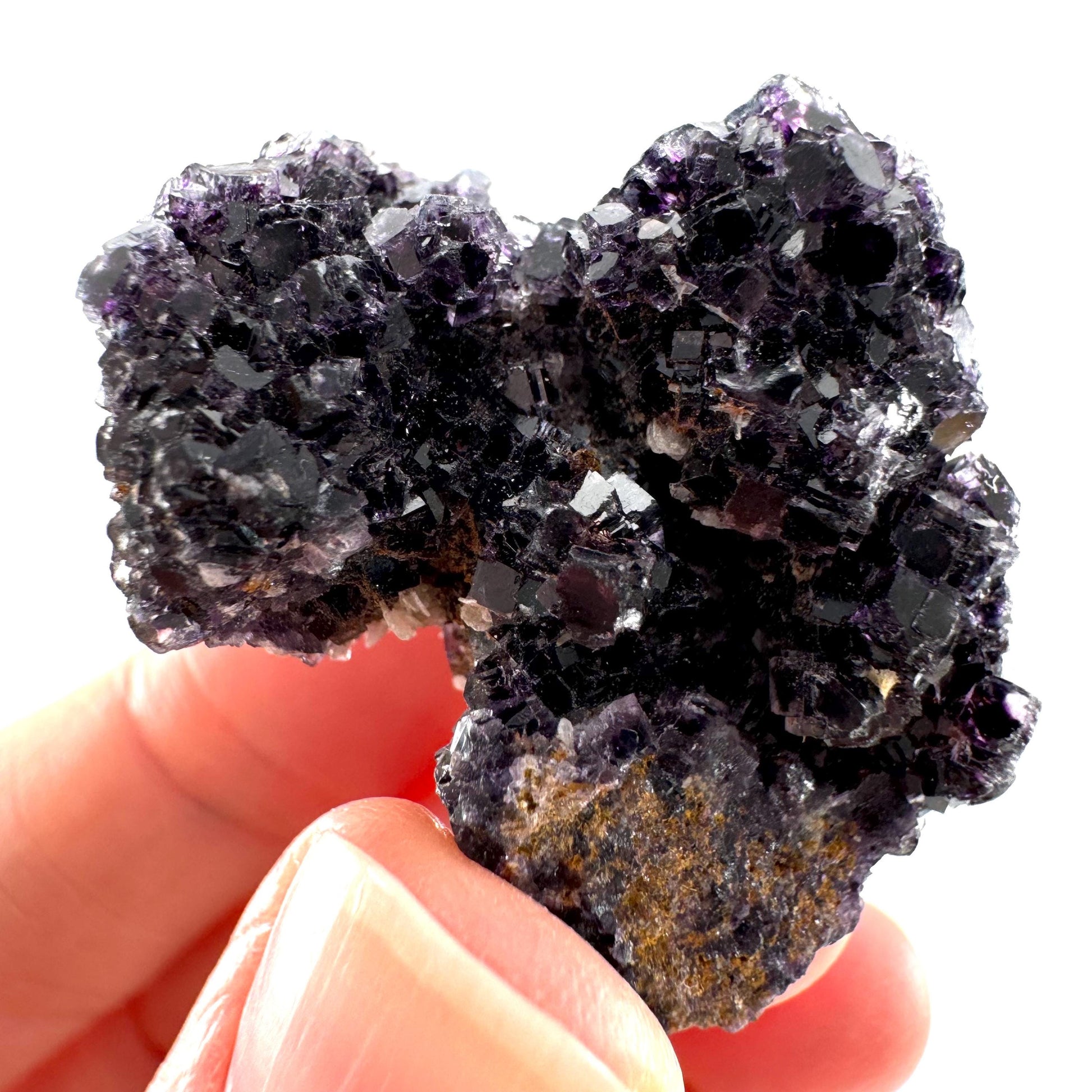 Okorusu Fluorite (Namibia) | purple fluorite cluster, crystals, mineral specimen