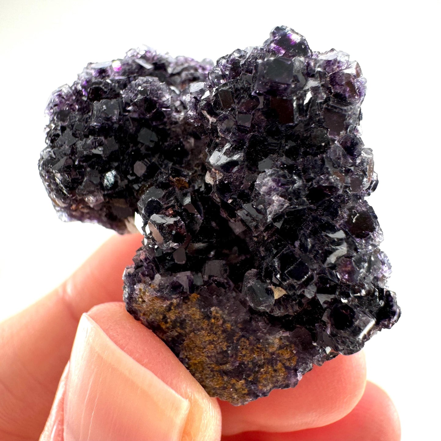 Okorusu Fluorite (Namibia) | purple fluorite cluster, crystals, mineral specimen