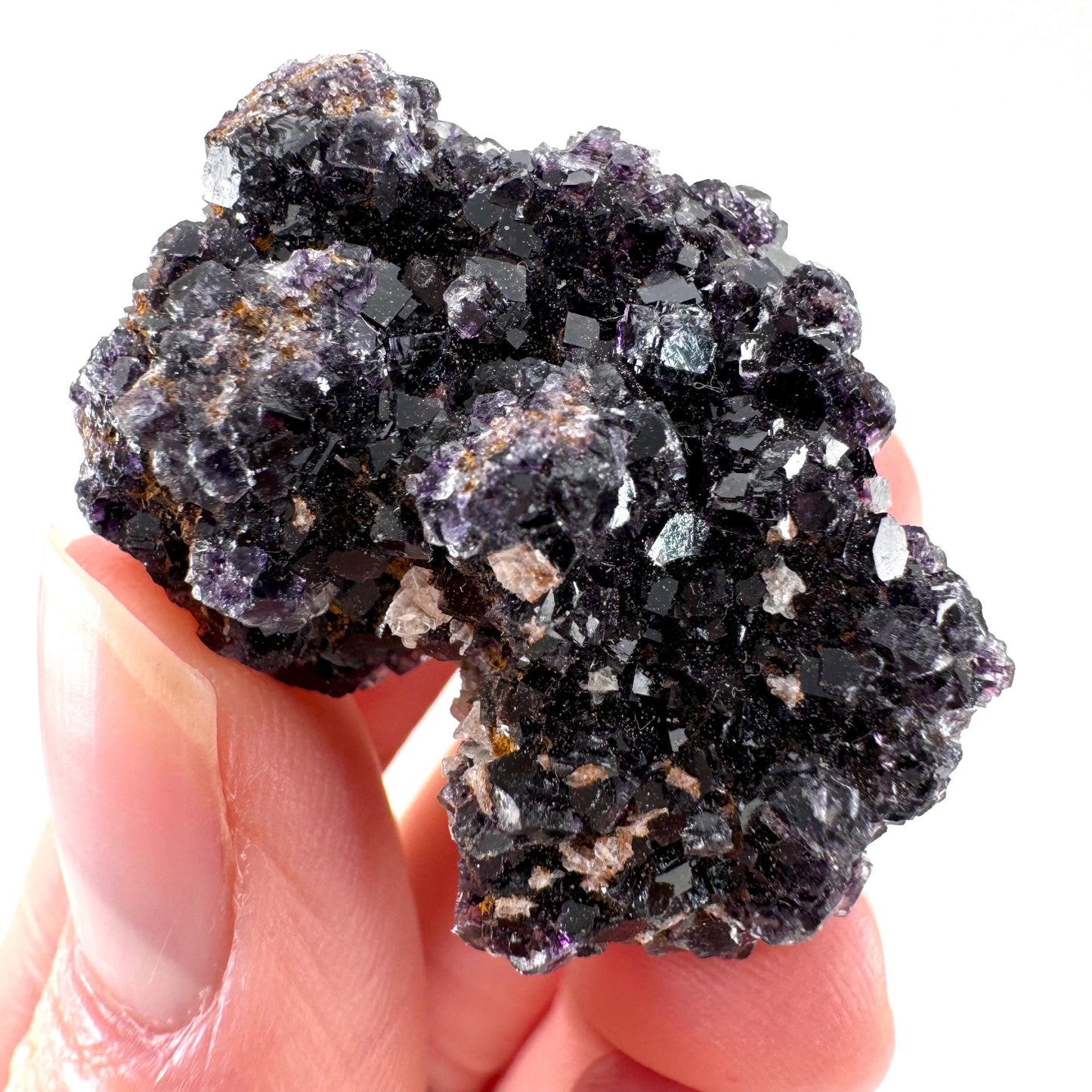 Okorusu Fluorite (Namibia) | purple fluorite cluster, crystals, mineral specimen