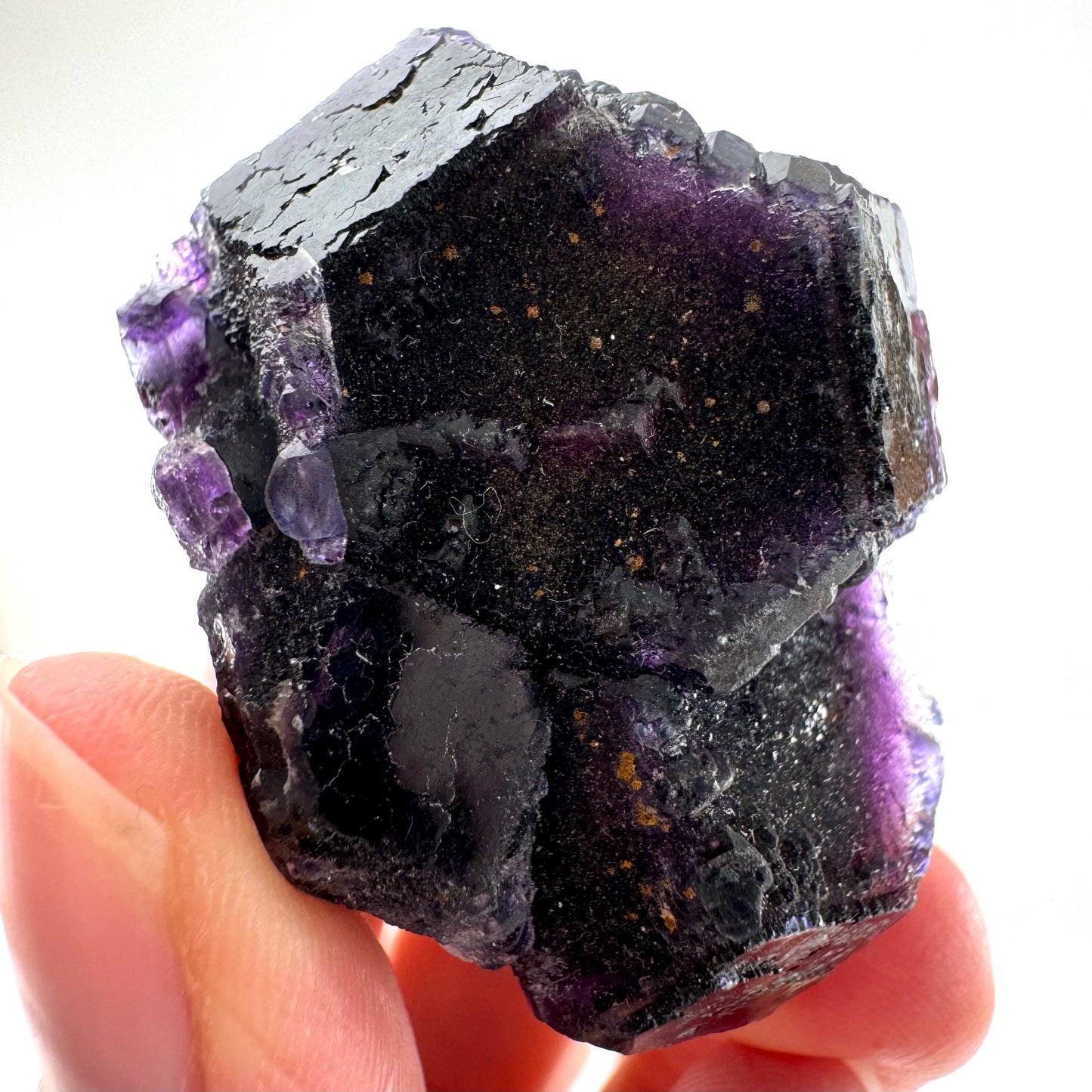Okorusu Fluorite (Namibia) | purple fluorite cluster, crystals, mineral specimen
