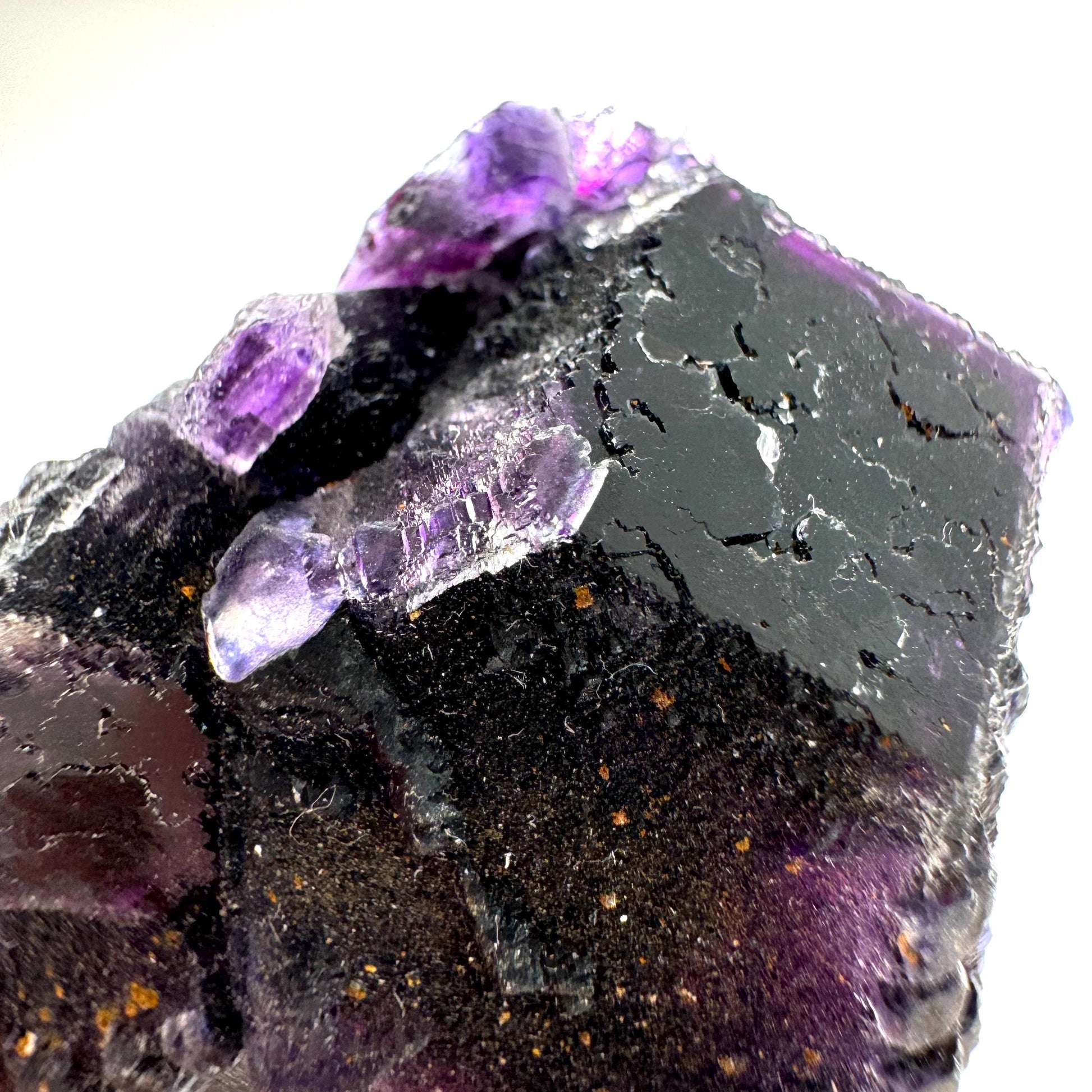 Okorusu Fluorite (Namibia) | purple fluorite cluster, crystals, mineral specimen