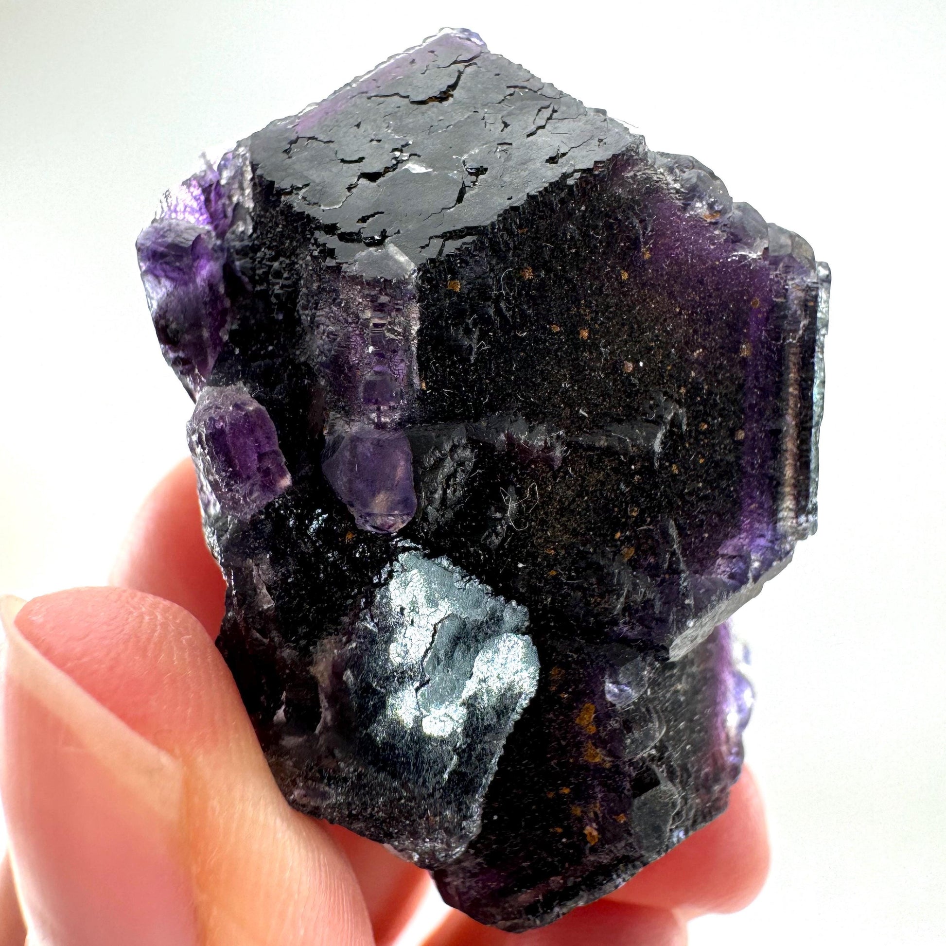 Okorusu Fluorite (Namibia) | purple fluorite cluster, crystals, mineral specimen