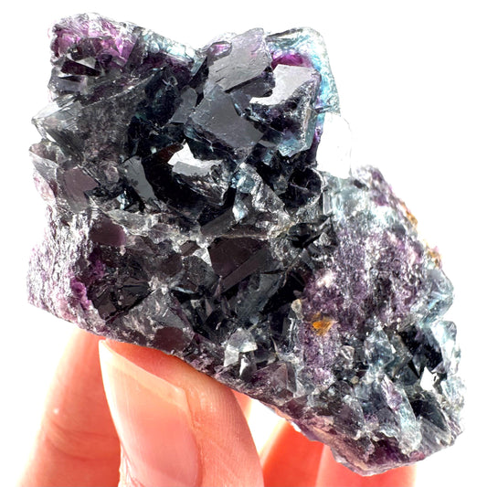 Okorusu Fluorite (Namibia) | green fluorite cluster, purple fluorite, crystals, mineral specimen