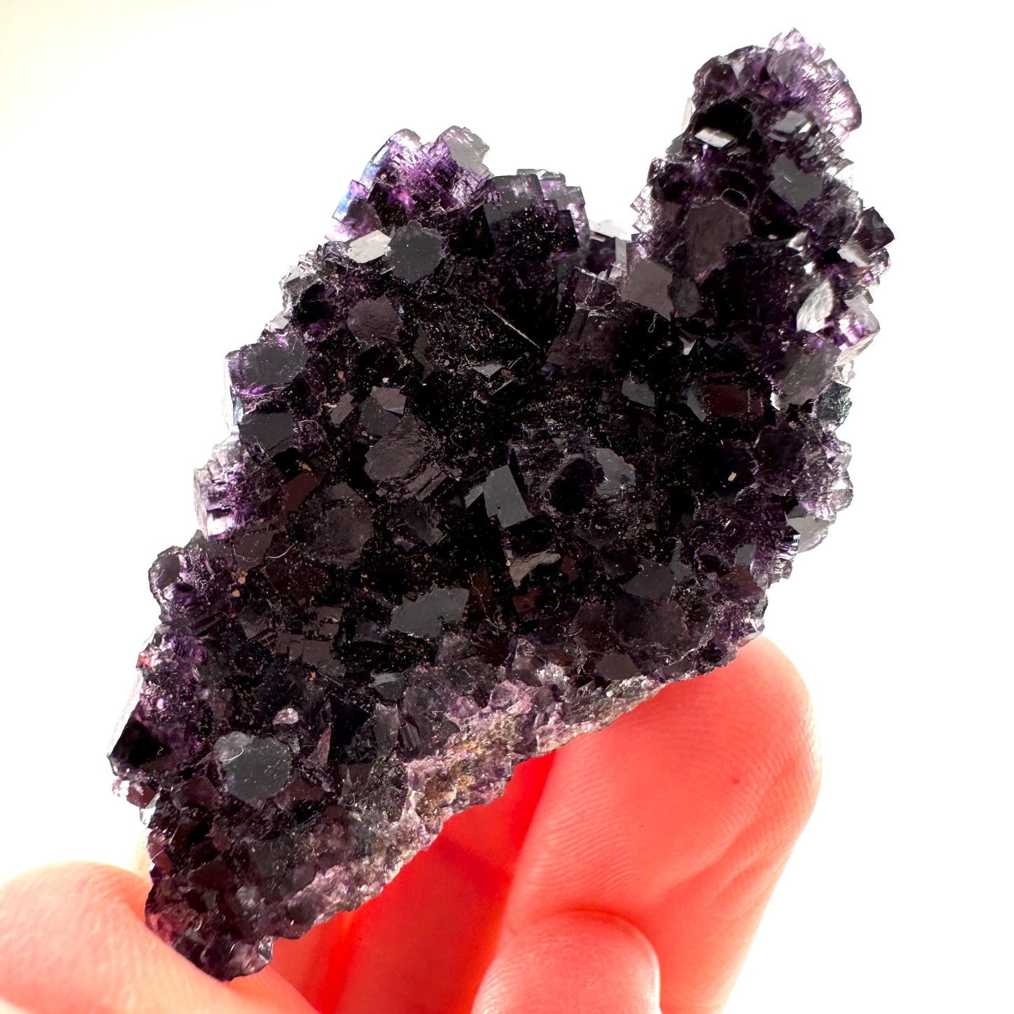 Okorusu Fluorite (Namibia) | purple fluorite cluster, crystals, mineral specimen