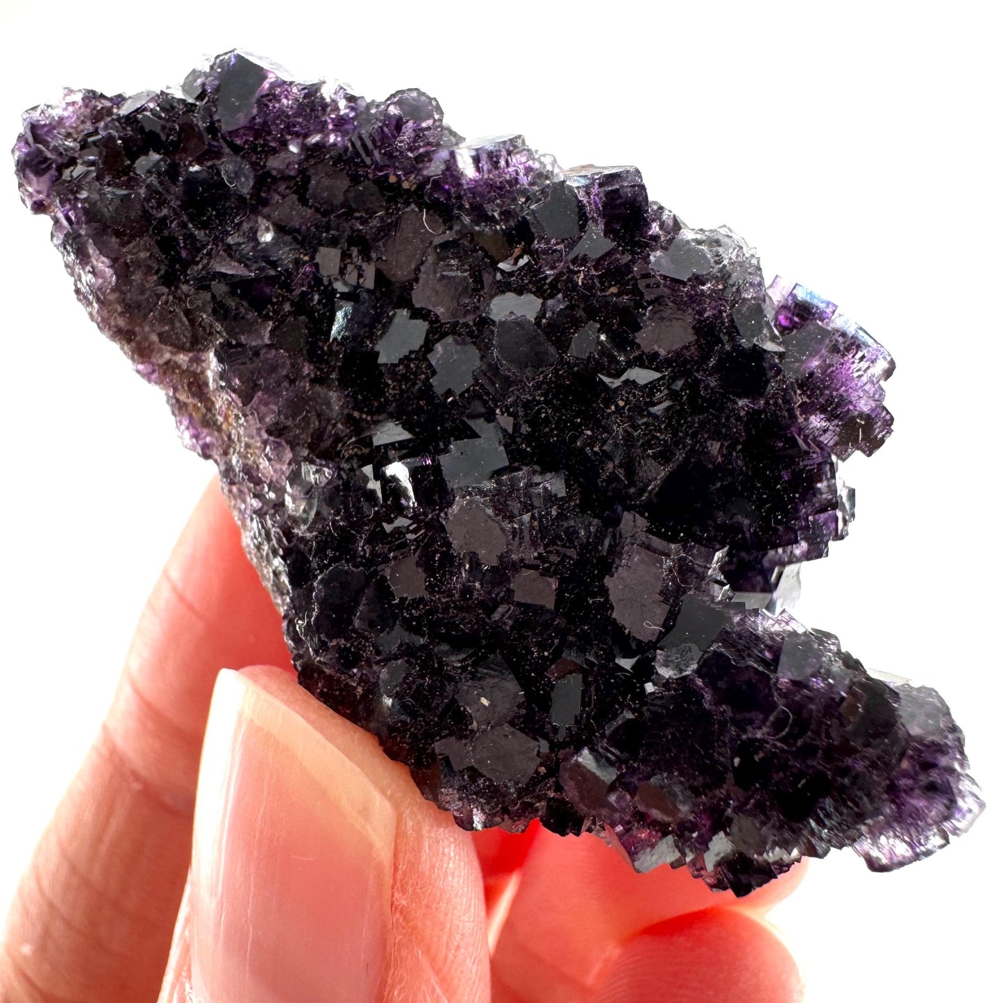 Okorusu Fluorite (Namibia) | purple fluorite cluster, crystals, mineral specimen