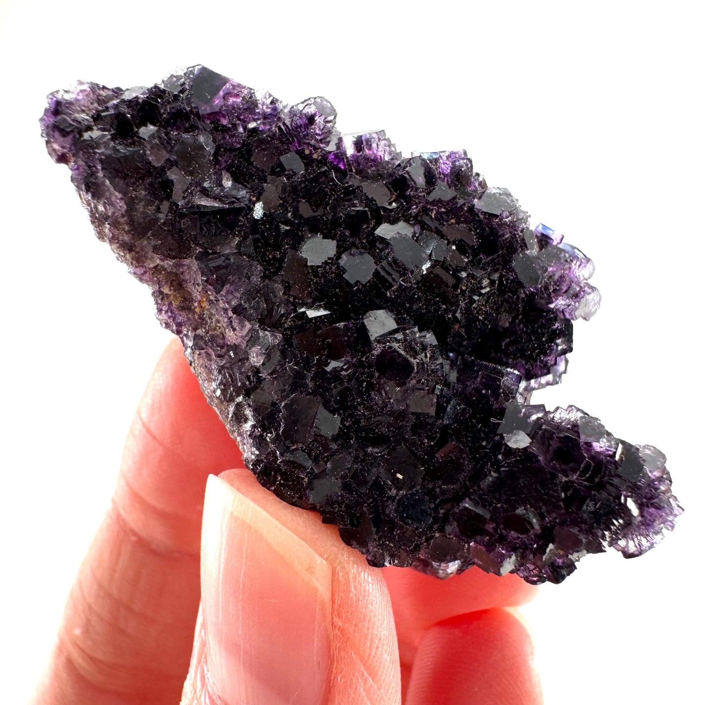 Okorusu Fluorite (Namibia) | purple fluorite cluster, crystals, mineral specimen