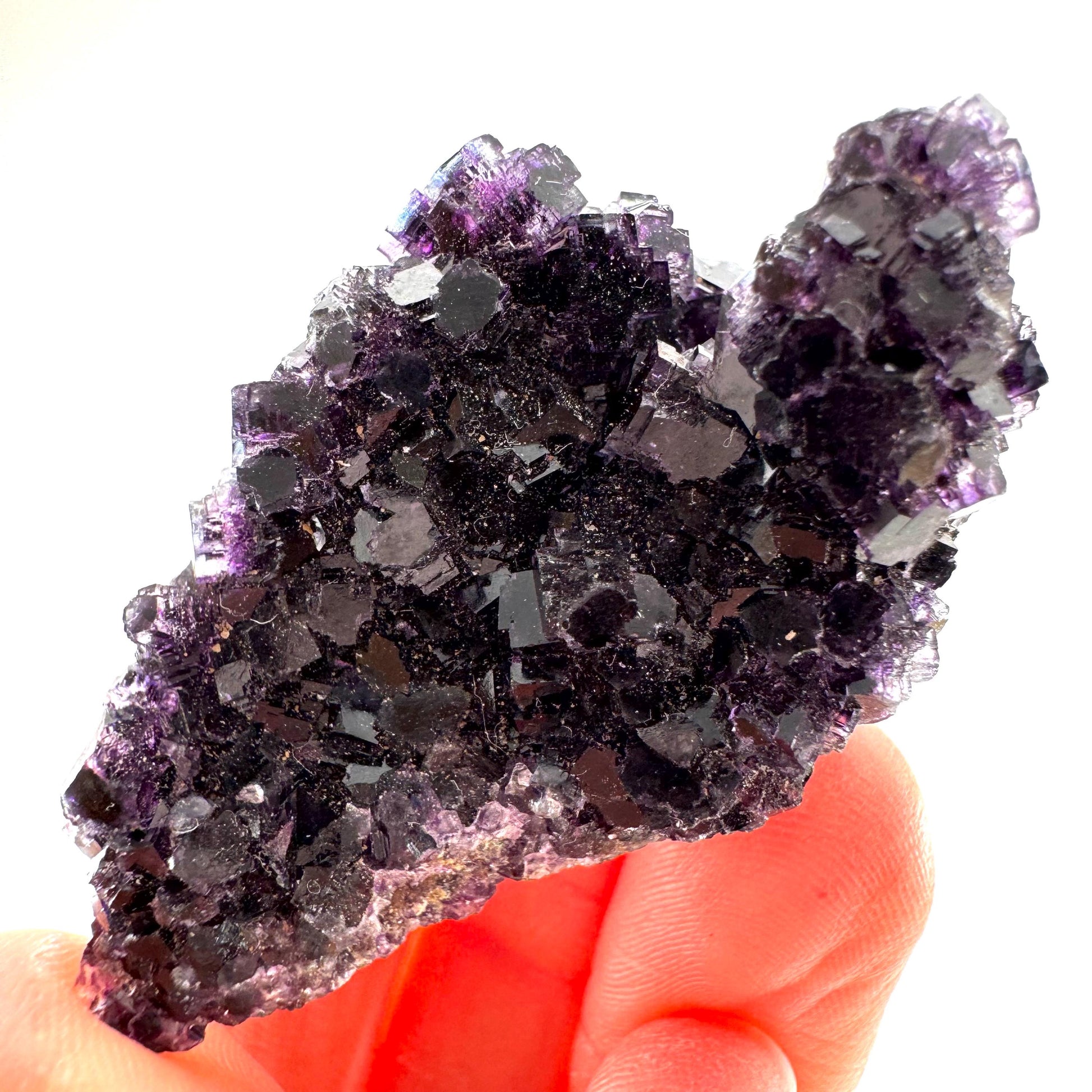 Okorusu Fluorite (Namibia) | purple fluorite cluster, crystals, mineral specimen