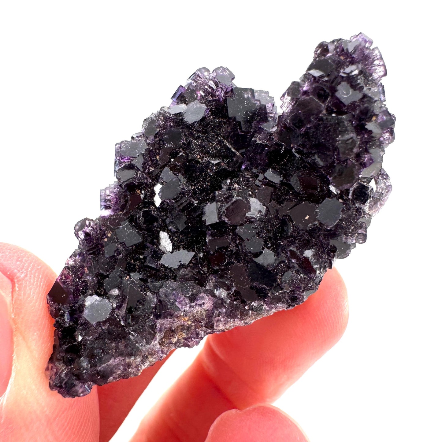 Okorusu Fluorite (Namibia) | purple fluorite cluster, crystals, mineral specimen