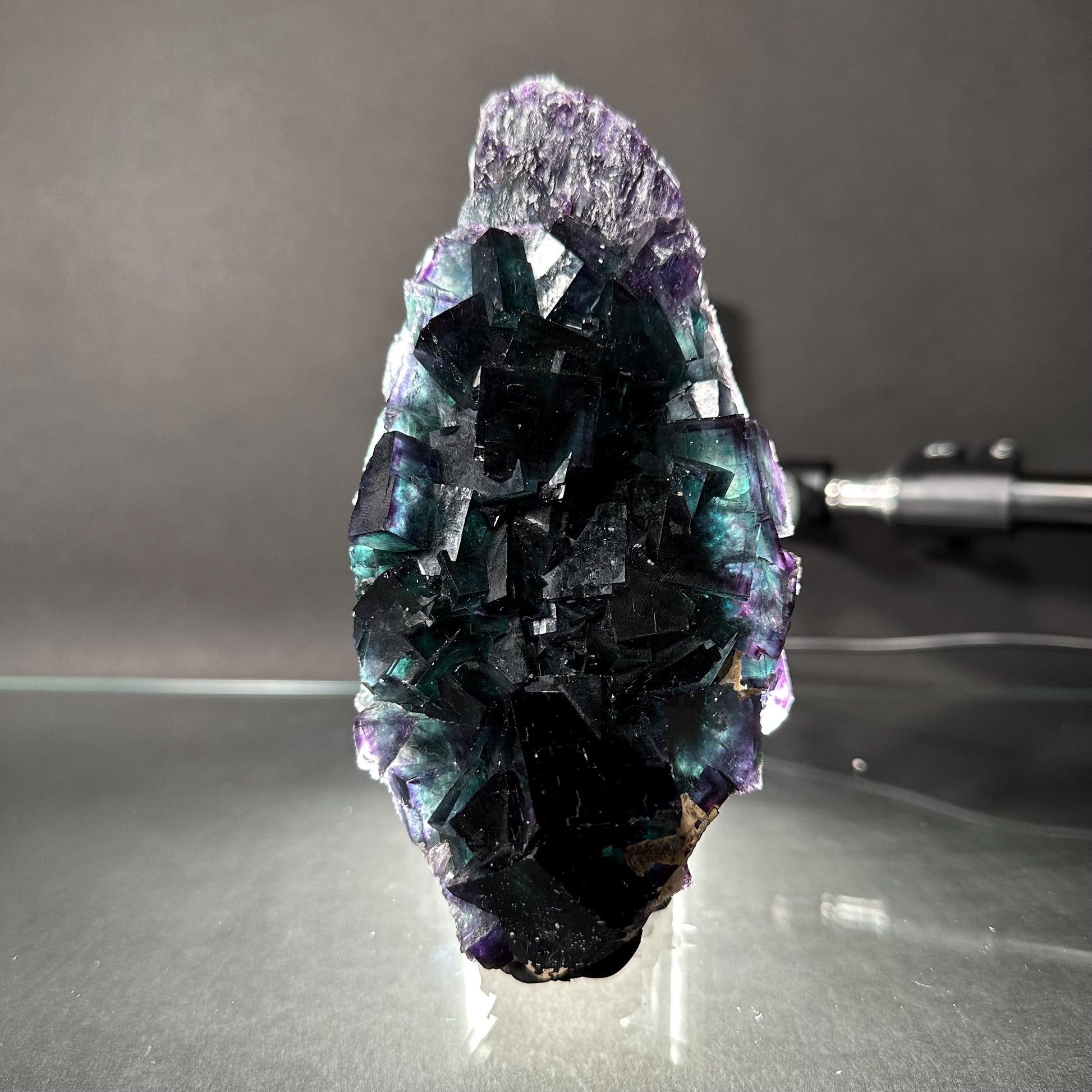 Okorusu Fluorite (Namibia) | green & purple fluorite crystal, mineral specimen