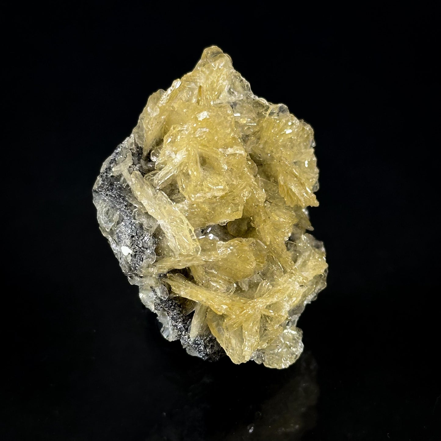 Baryte (Namibia) | yellow baryte crystal, rare mineral specimen