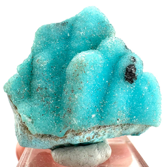 Chrysocolla Pseudomorph after Azurite (DR Congo) | blue chrysocolla crystal, mineral specimen