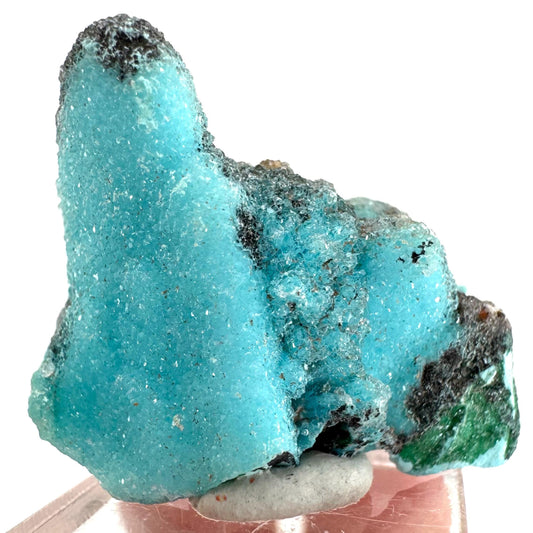 Chrysocolla Pseudomorph after Azurite (DR Congo) | blue chrysocolla crystal, mineral specimen