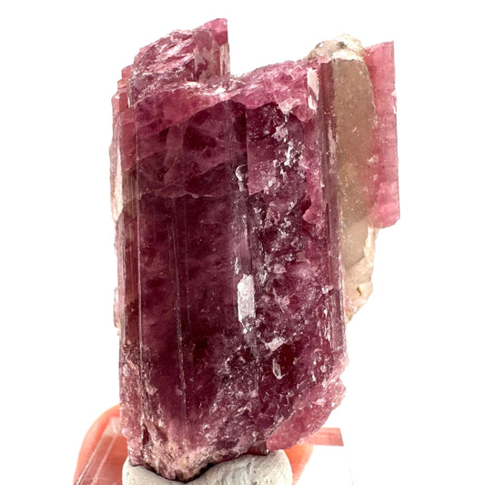 Rossmanite (Tanco Mine, Canada) | pink tourmaline crystal, rare minerals