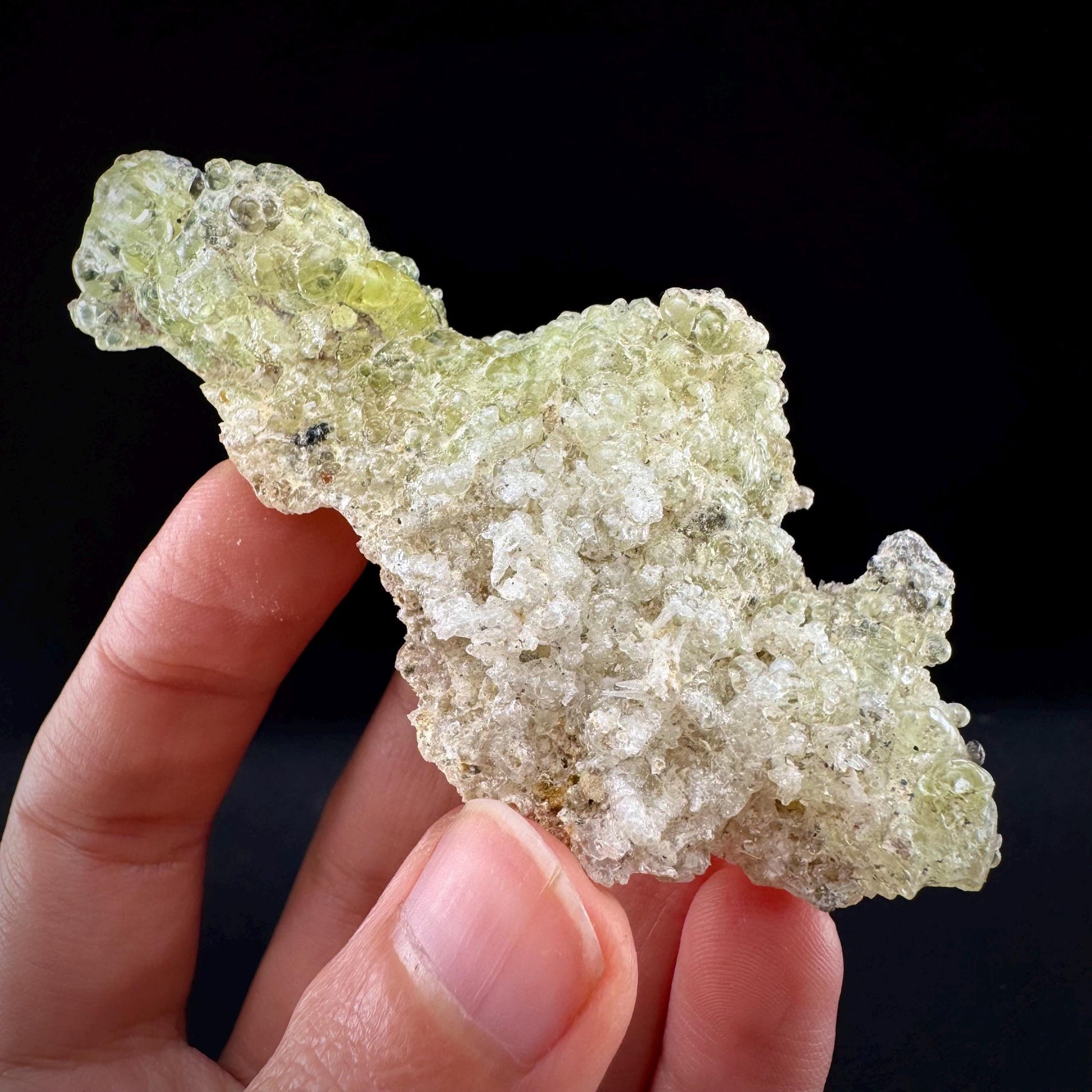Hyalite Opal (Namibia) | UV reactive Hyalite Opal, daylight fluorescent, mineral specimen