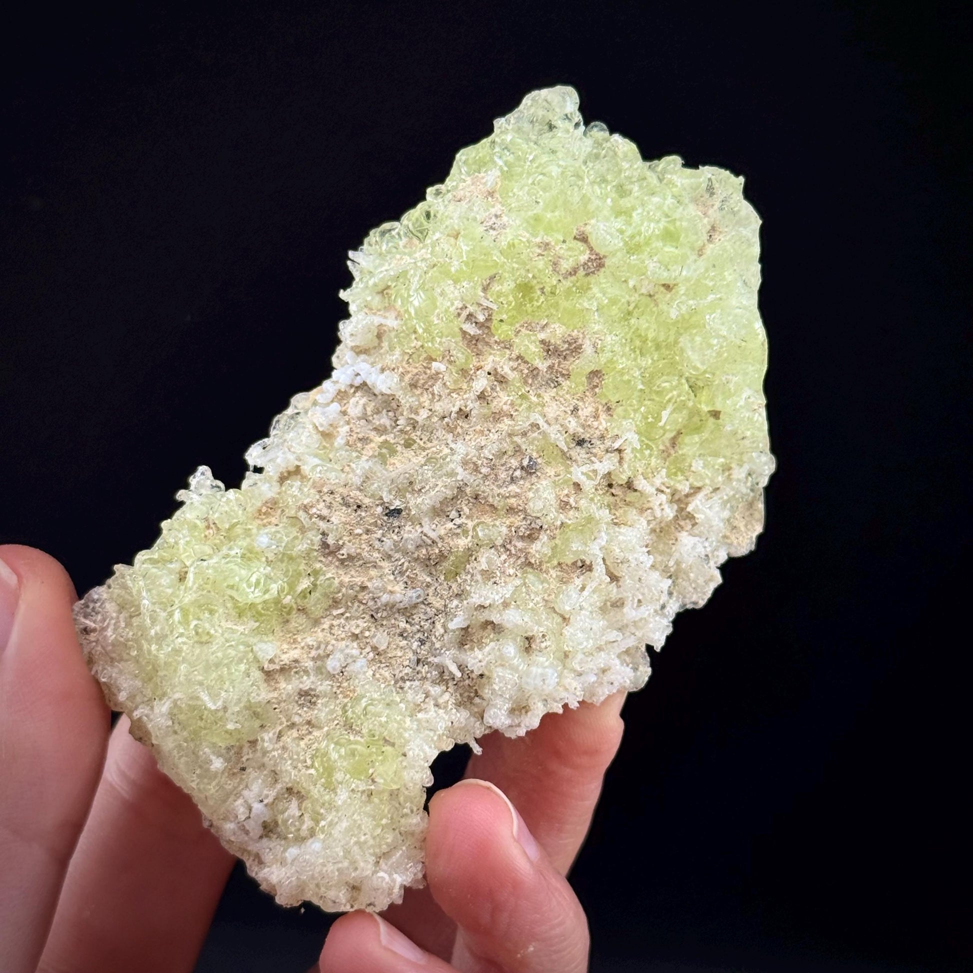 Hyalite Opal (Namibia) | UV reactive Hyalite Opal, daylight fluorescent, mineral specimen