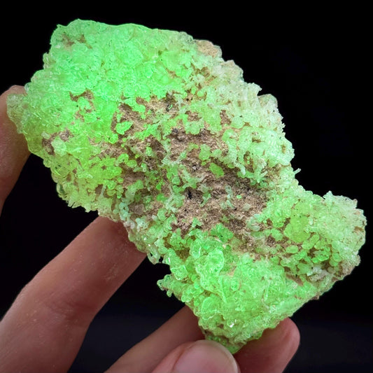 Hyalite Opal (Namibia) | UV reactive Hyalite Opal, daylight fluorescent, mineral specimen