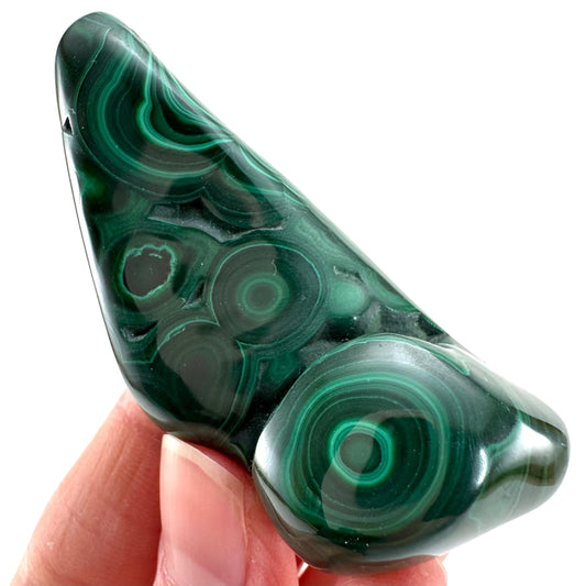 Polished Malachite (DR Congo) | natural malachite, malachite freeform, malachite, mineral specimen