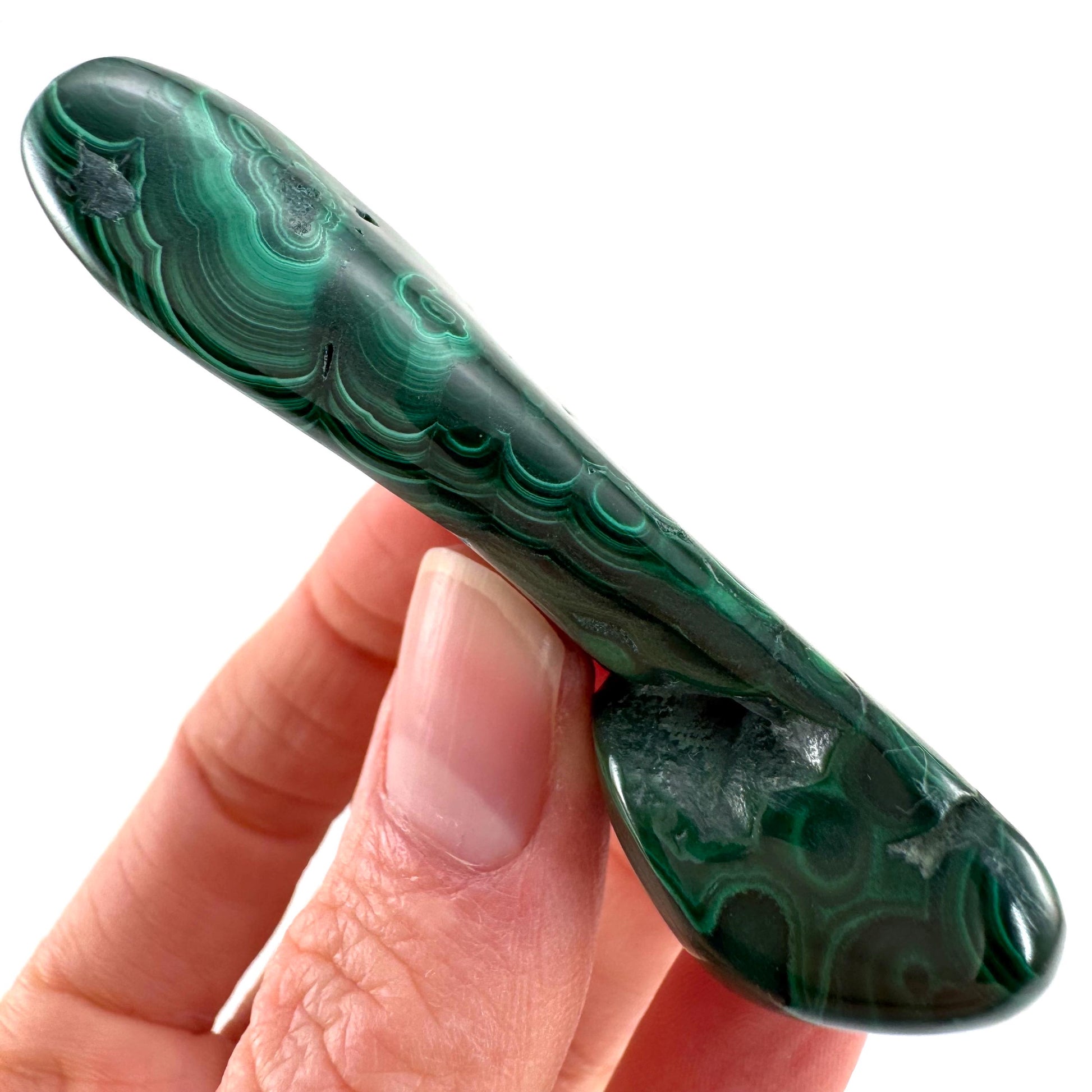 Polished Malachite (DR Congo) | natural malachite, malachite freeform, malachite, mineral specimen