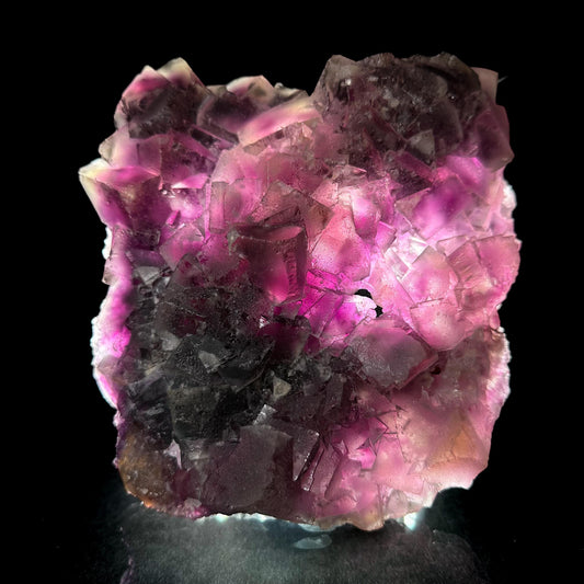 Okorusu Fluorite (Namibia) | fluorite cluster, purple fluorite crystal, mineral specimen
