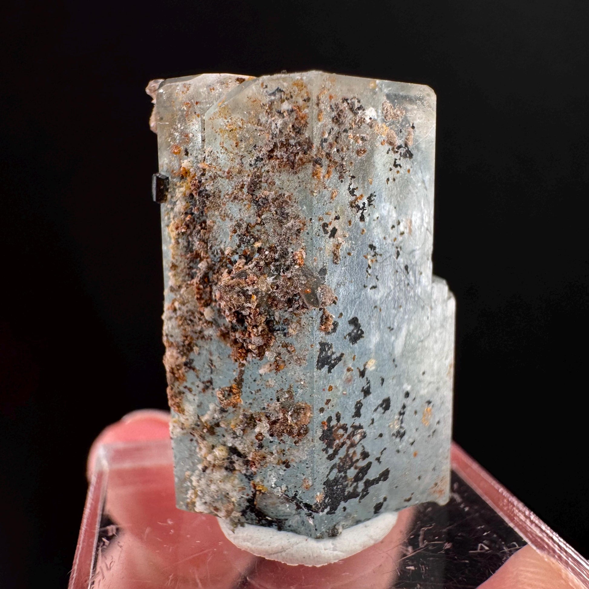 Beryl var. Aquamarine (Namibia) | natural aquamarine crystal, mineral specimen
