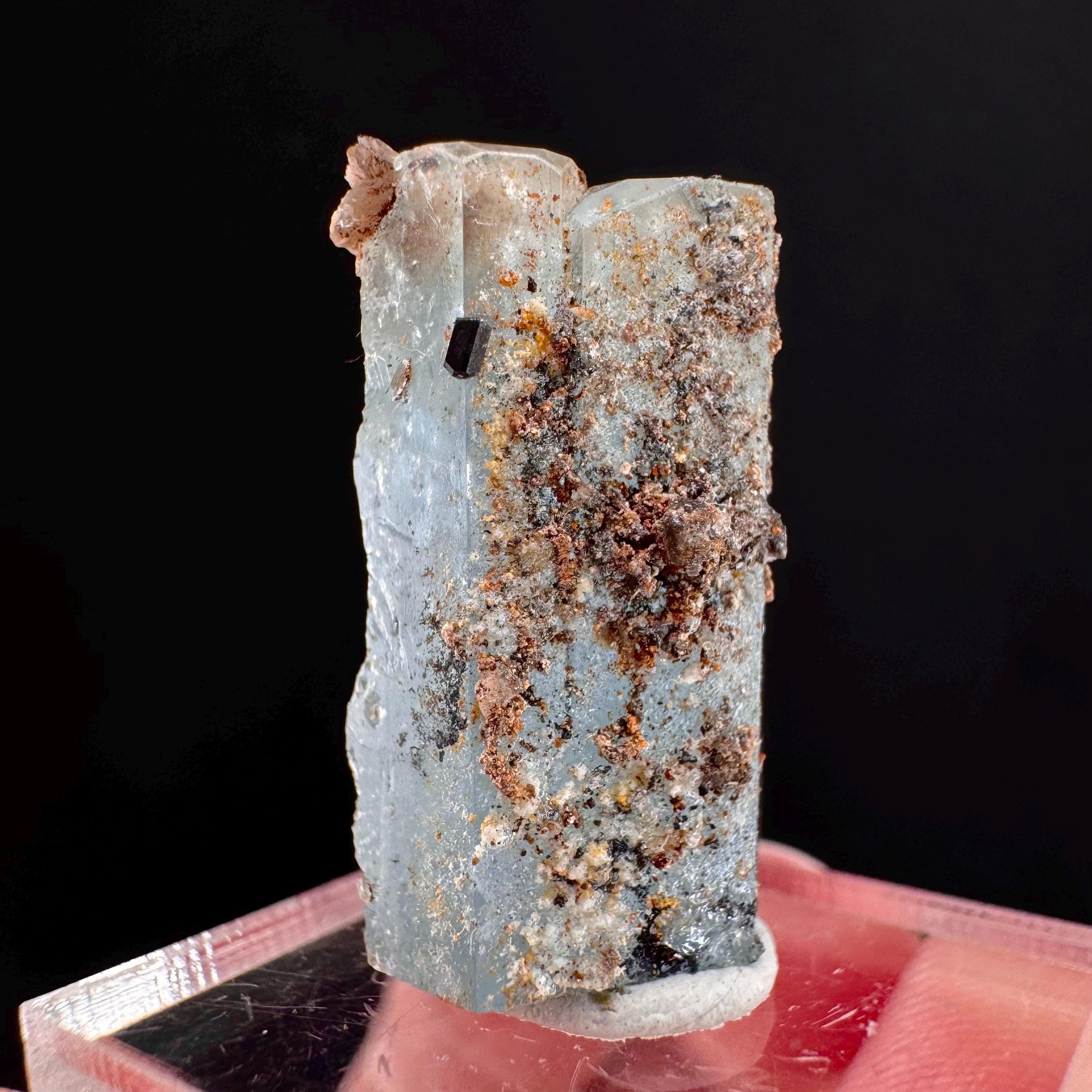 Beryl var. Aquamarine (Namibia) | natural aquamarine crystal, mineral specimen