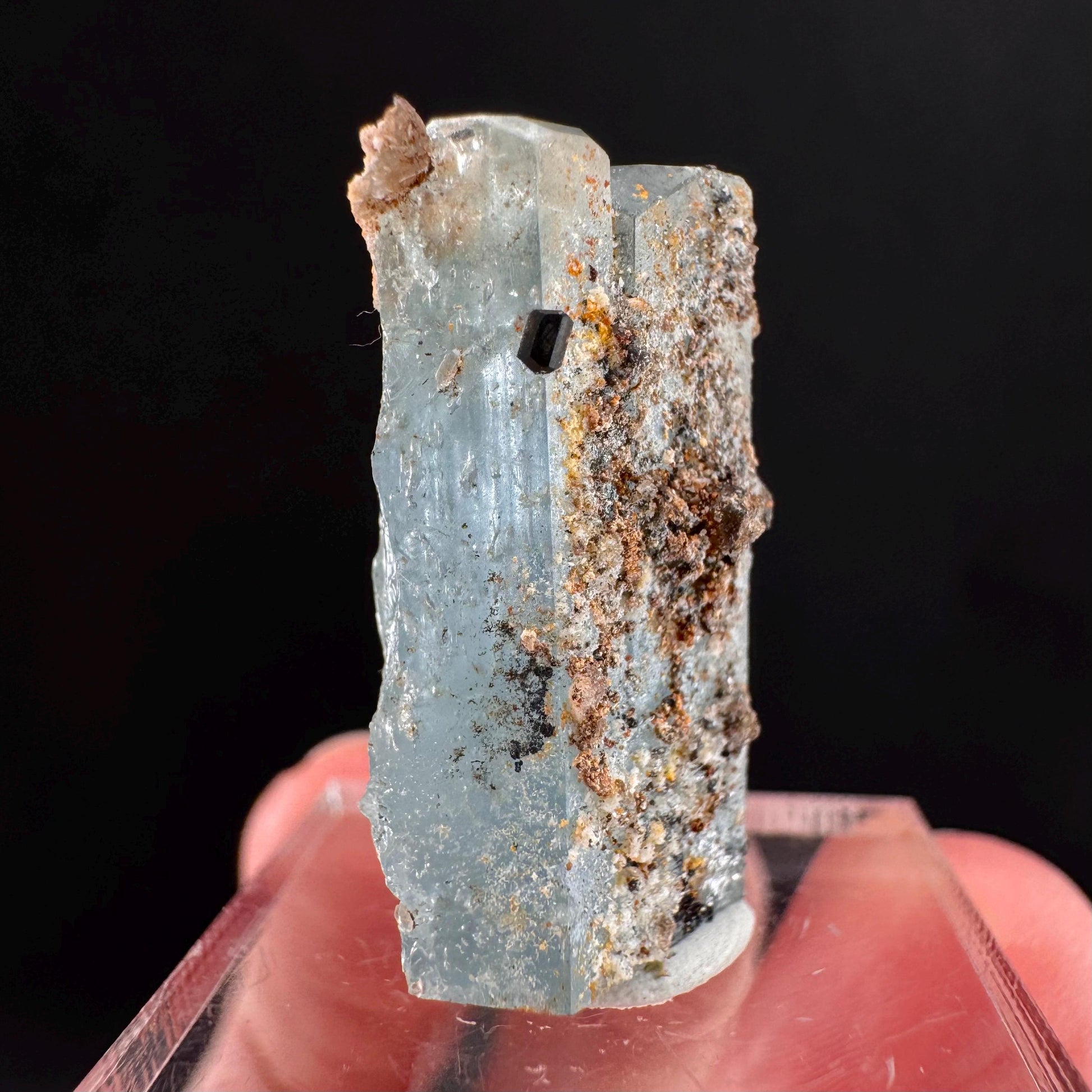 Beryl var. Aquamarine (Namibia) | natural aquamarine crystal, mineral specimen