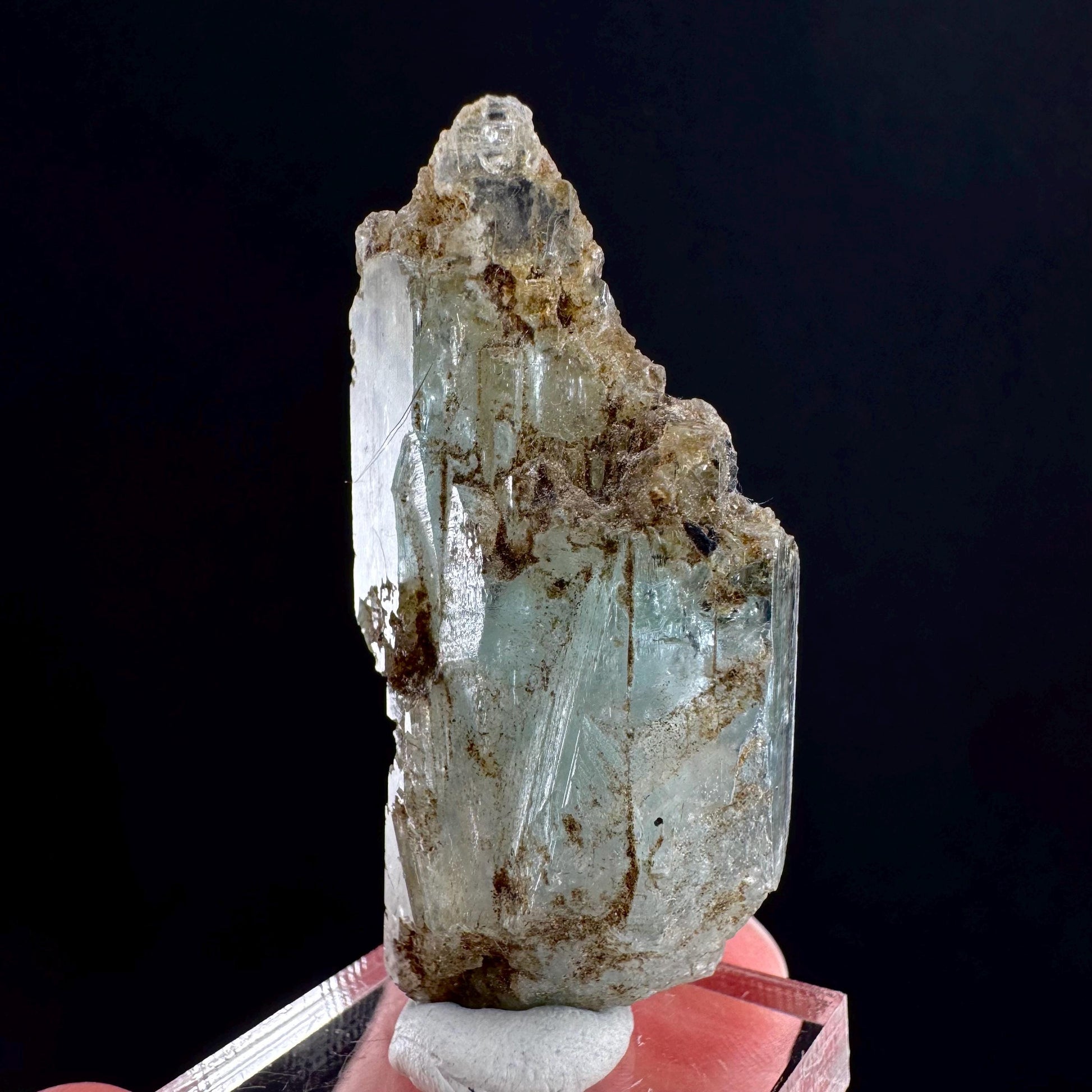 Beryl var. Aquamarine (Namibia) | natural aquamarine crystal, mineral specimen