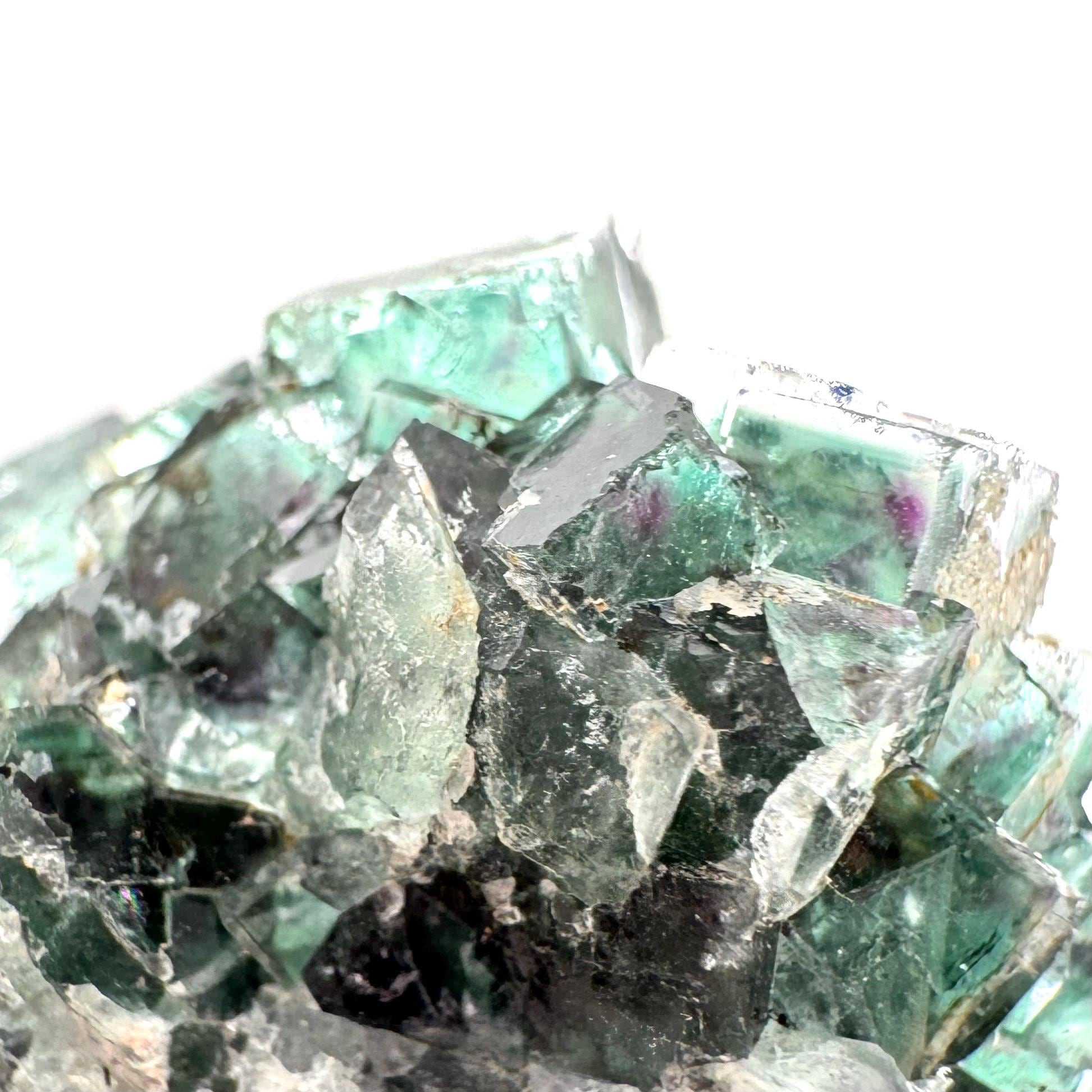 Okorusu Fluorite (Namibia) | green fluorite cluster, crystals, mineral specimen