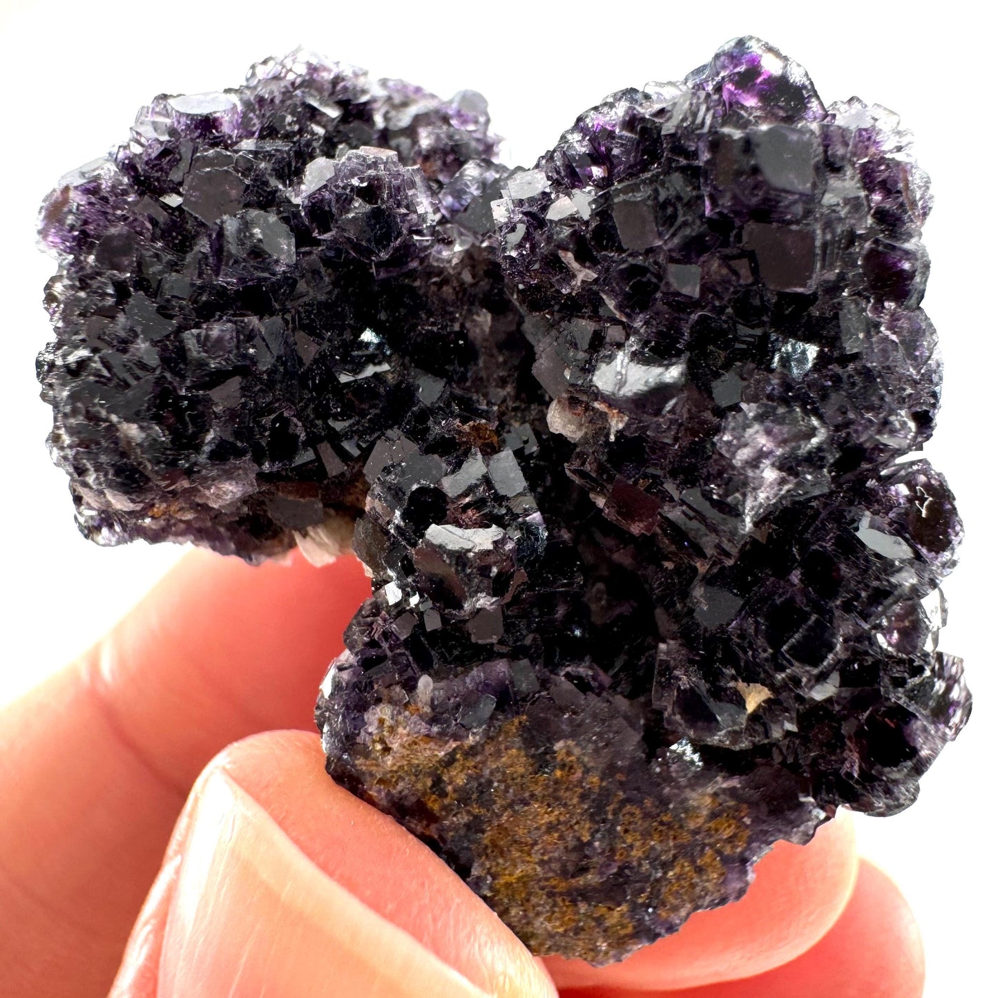 Okorusu Fluorite (Namibia) | purple fluorite cluster, crystals, mineral specimen