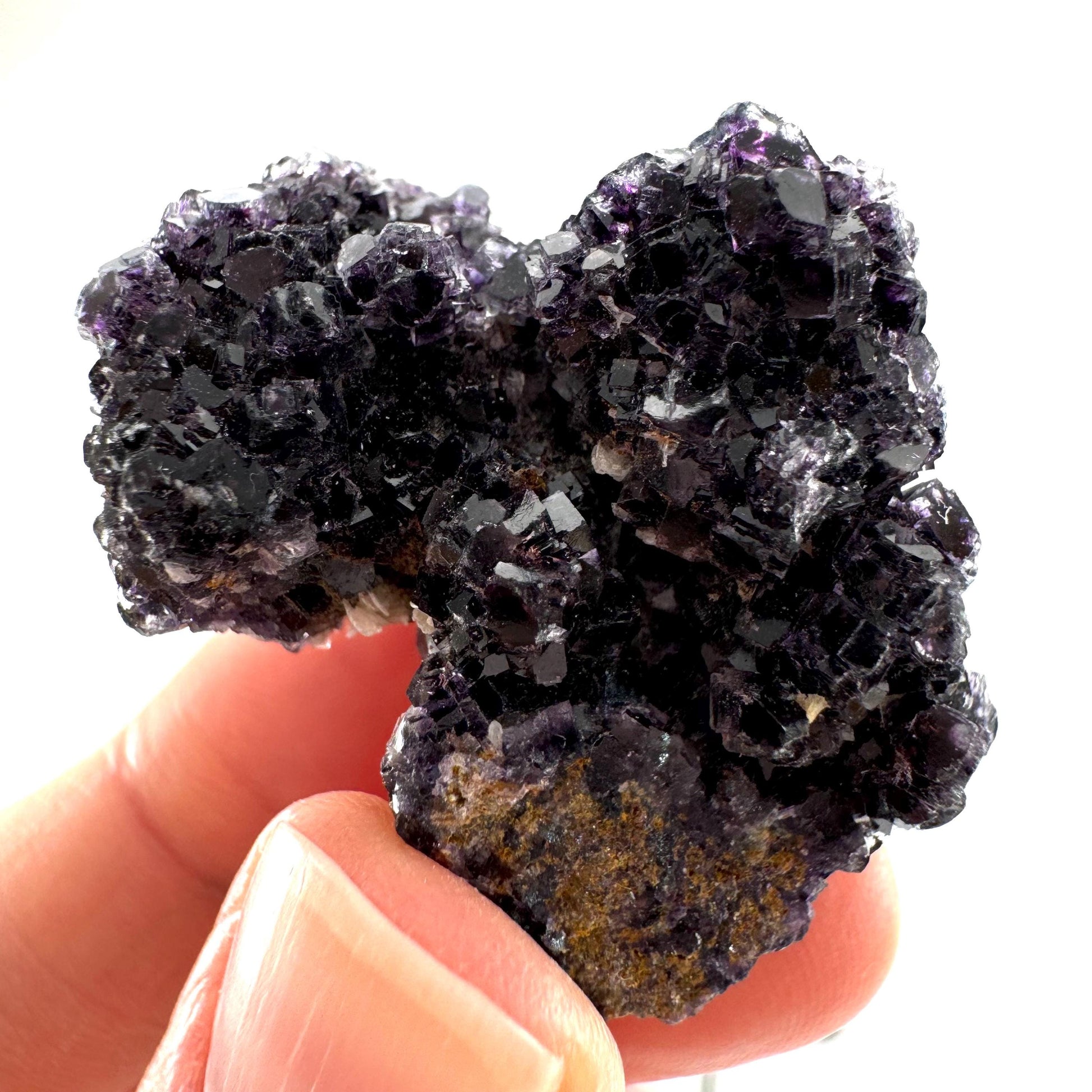 Okorusu Fluorite (Namibia) | purple fluorite cluster, crystals, mineral specimen