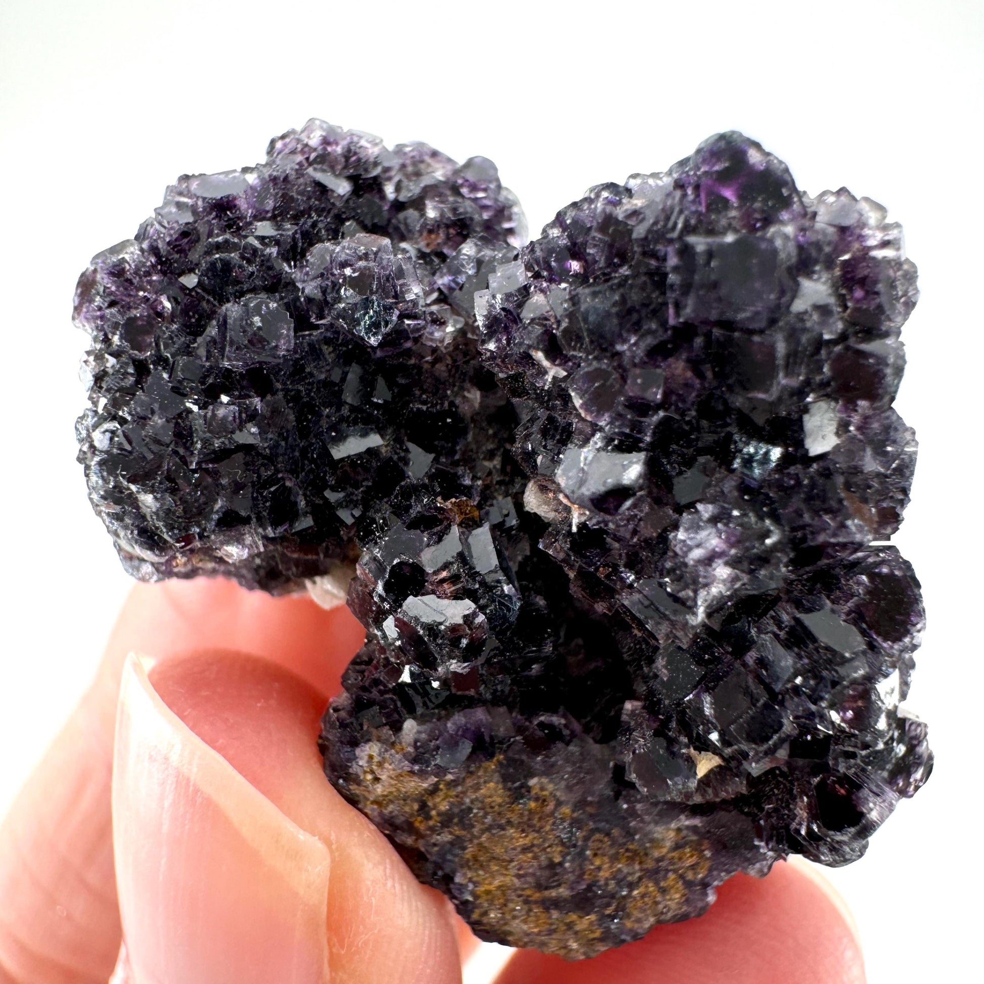 Okorusu Fluorite (Namibia) | purple fluorite cluster, crystals, mineral specimen