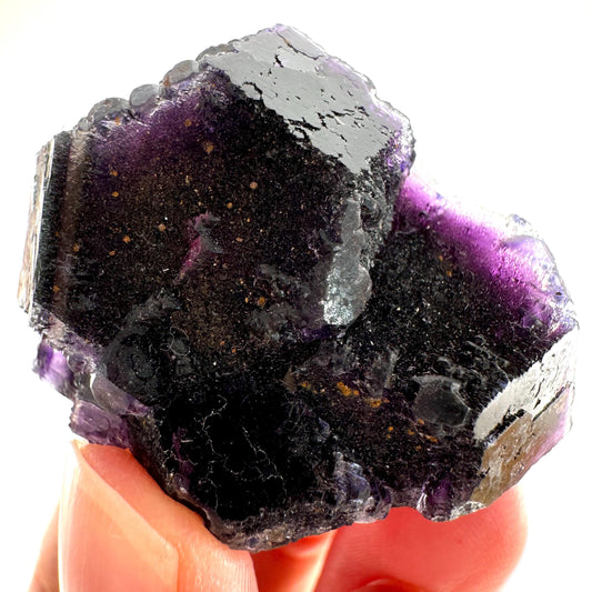 Okorusu Fluorite (Namibia) | purple fluorite cluster, crystals, mineral specimen