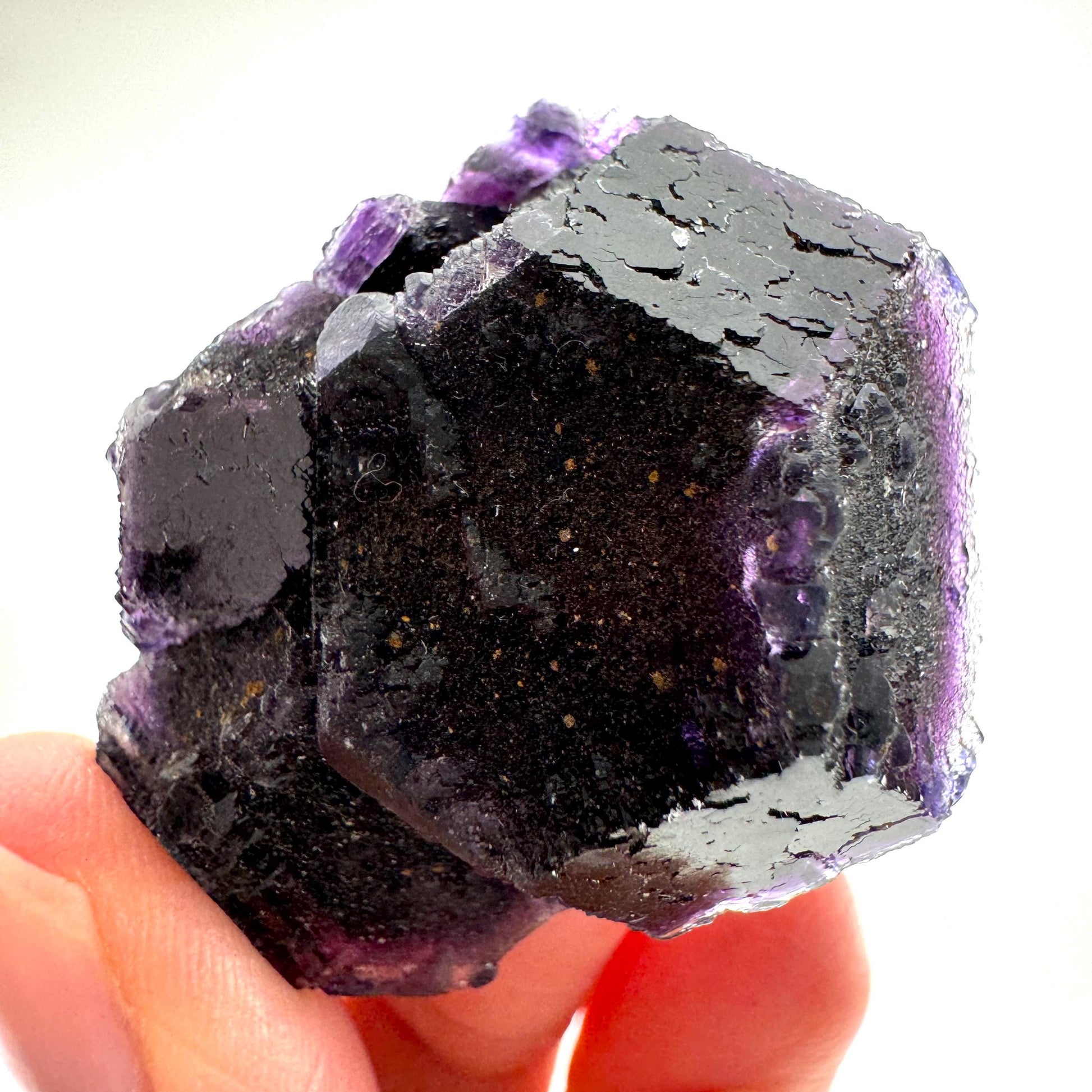 Okorusu Fluorite (Namibia) | purple fluorite cluster, crystals, mineral specimen