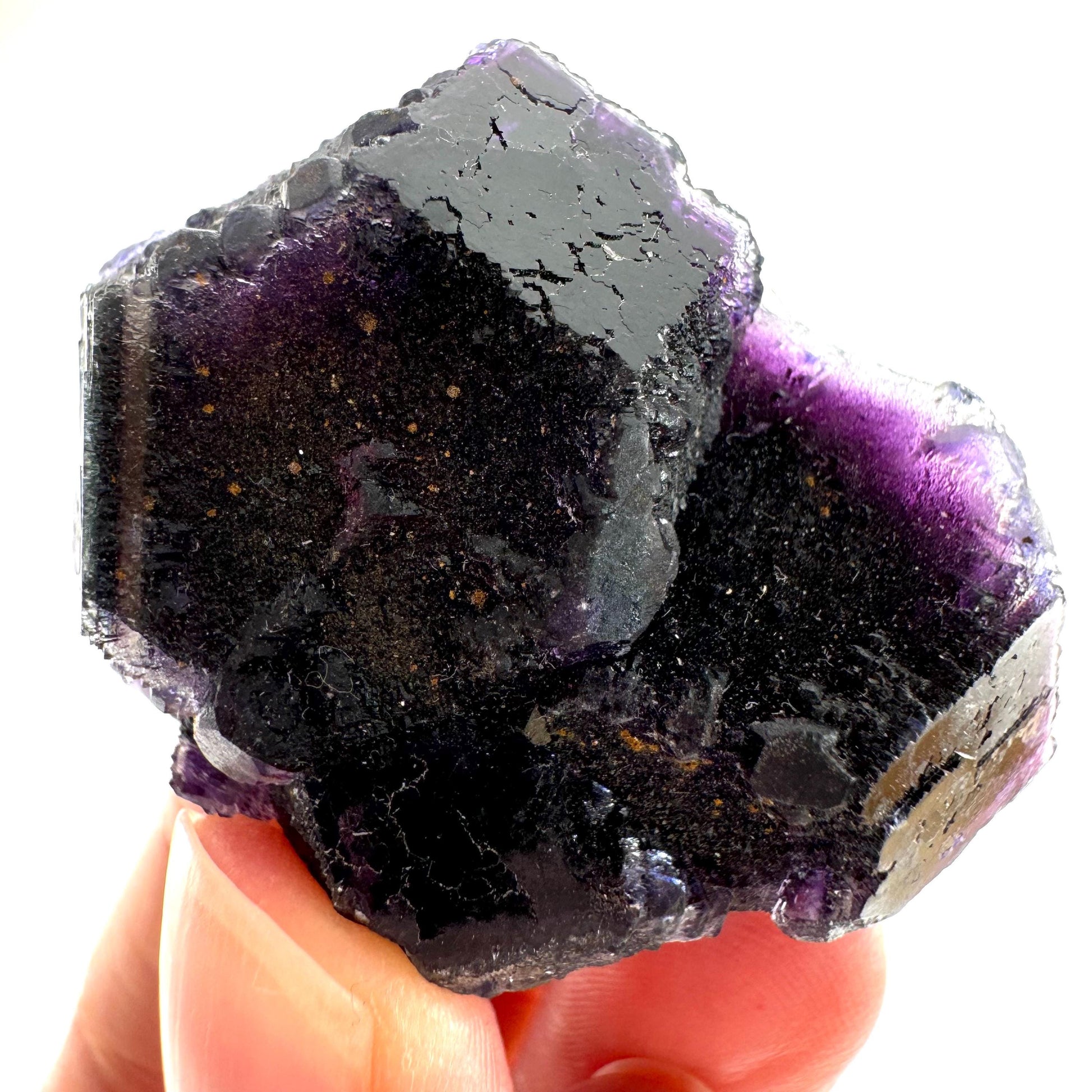Okorusu Fluorite (Namibia) | purple fluorite cluster, crystals, mineral specimen