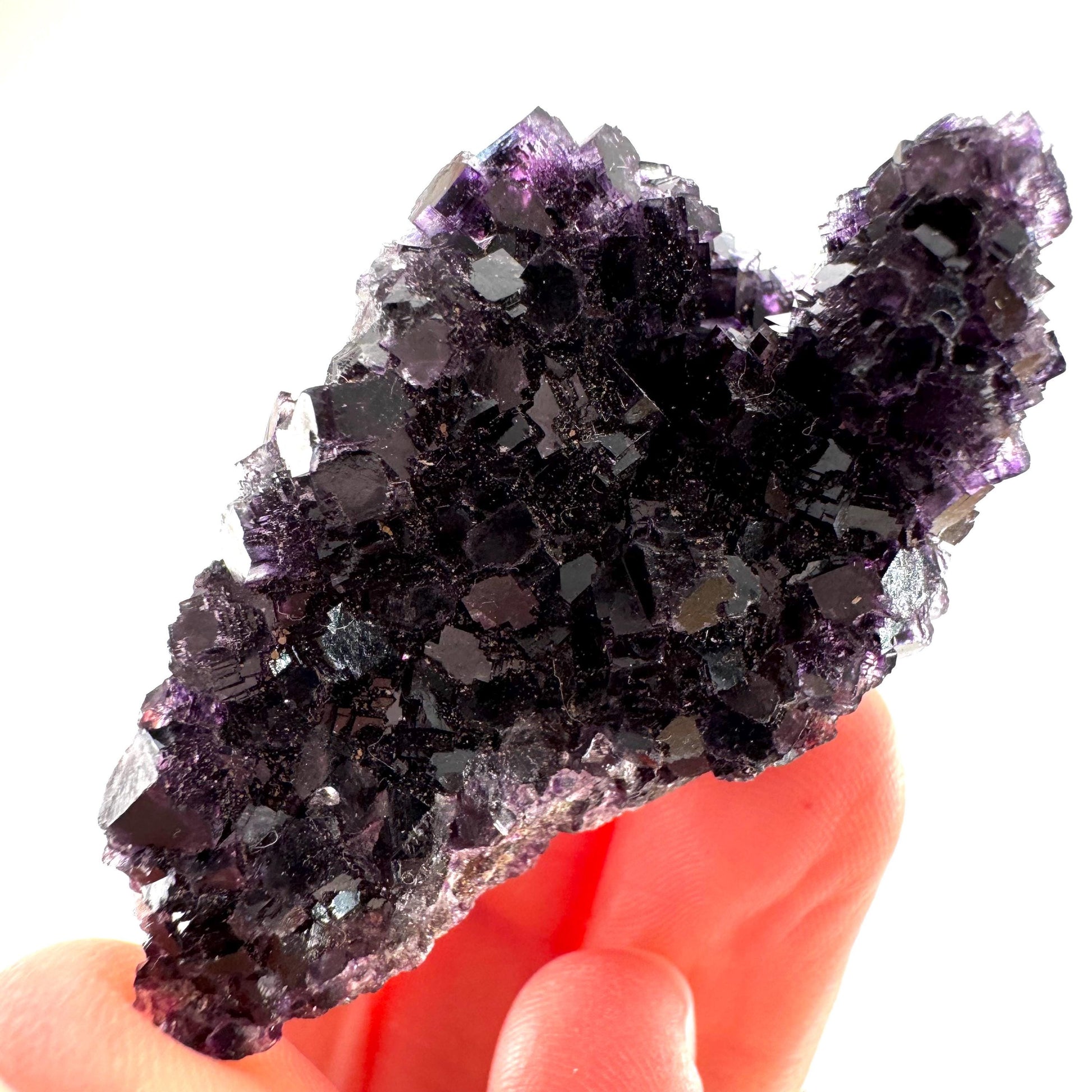 Okorusu Fluorite (Namibia) | purple fluorite cluster, crystals, mineral specimen