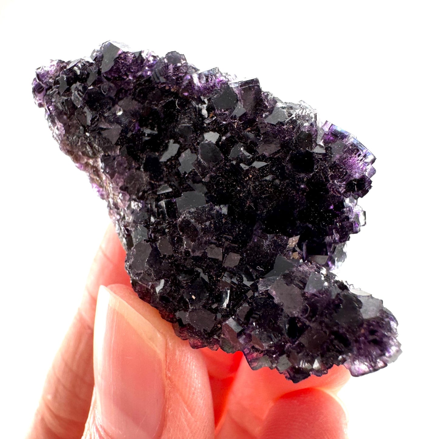 Okorusu Fluorite (Namibia) | purple fluorite cluster, crystals, mineral specimen