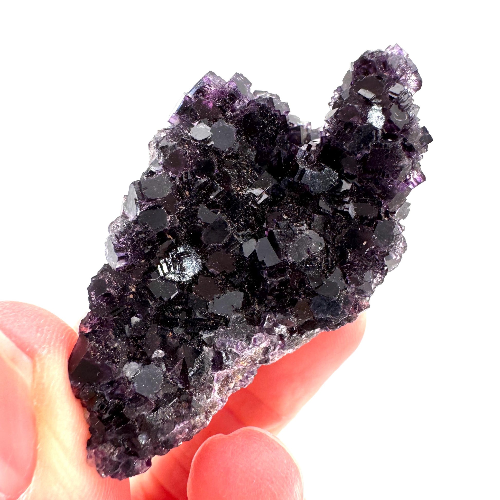 Okorusu Fluorite (Namibia) | purple fluorite cluster, crystals, mineral specimen