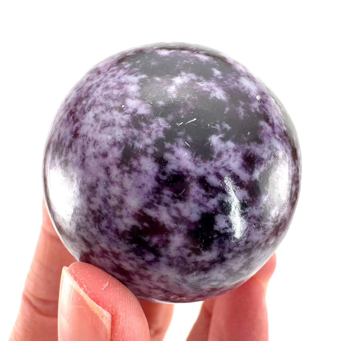 Kammererite Sphere (India) | polished kammererite crystal ball, crystal sphere