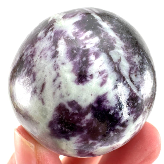 Kammererite Sphere (India) | polished kammererite crystal ball, crystal sphere
