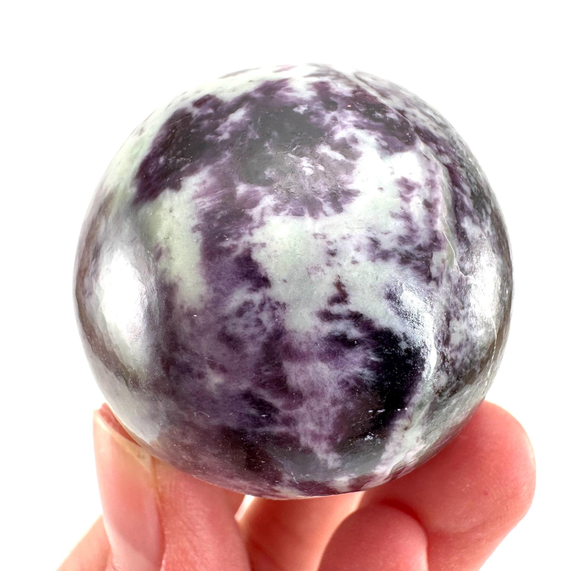 Kammererite Sphere (India) | polished kammererite crystal ball, crystal sphere