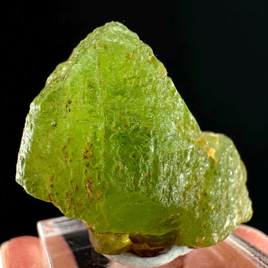 Peridot (Pakistan) | naturally terminated peridot crystal, mineral specimen