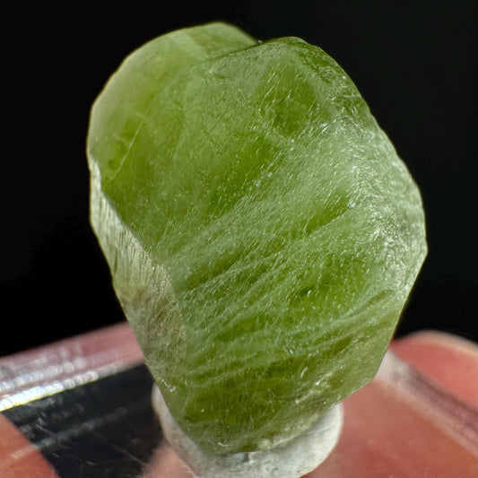 Peridot (Pakistan) | naturally terminated peridot crystal, mineral specimen