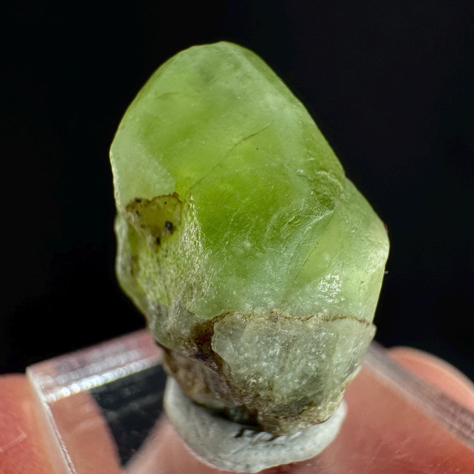 Peridot (Pakistan) | naturally terminated peridot crystal, mineral specimen