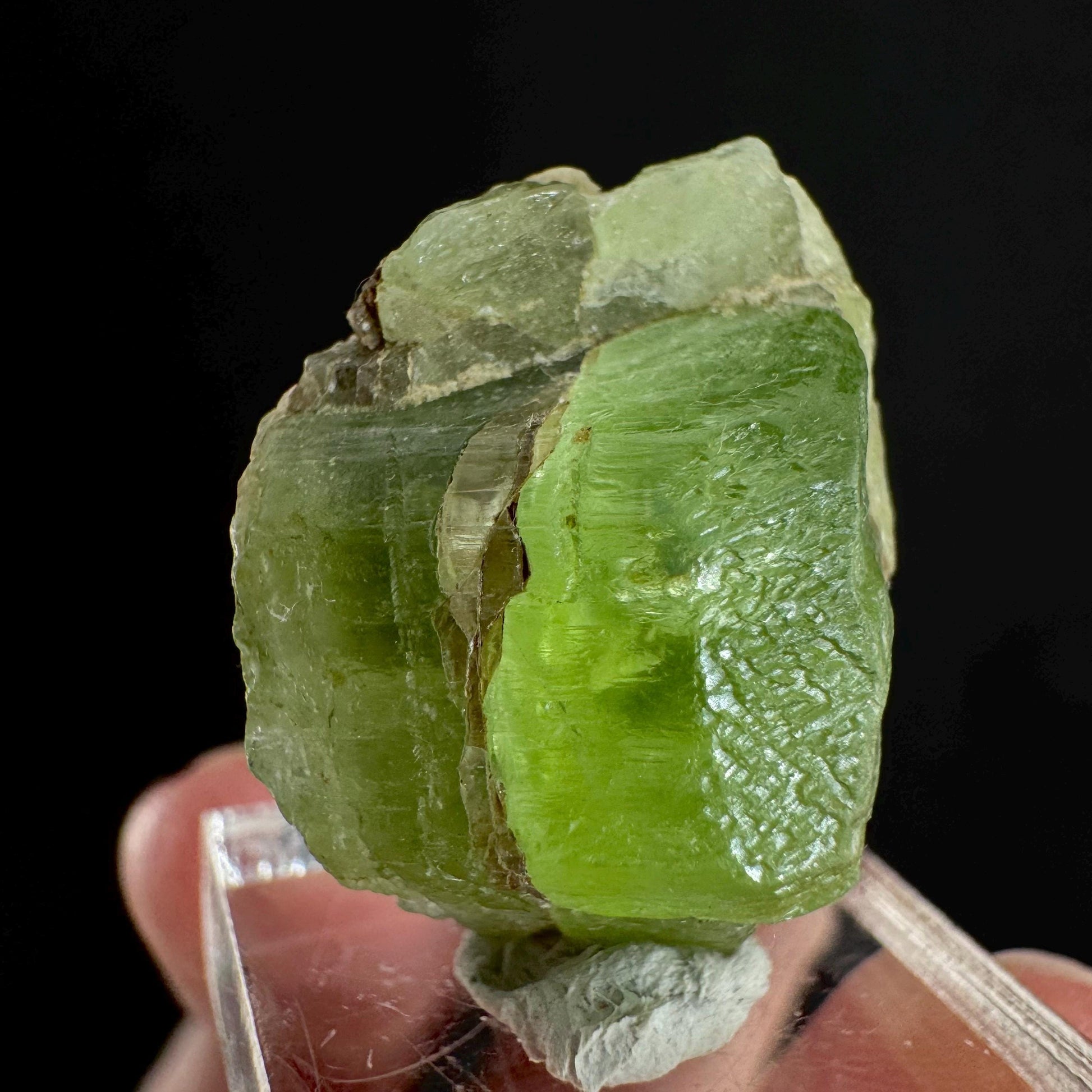 Peridot (Pakistan) | naturally terminated peridot crystal, mineral specimen