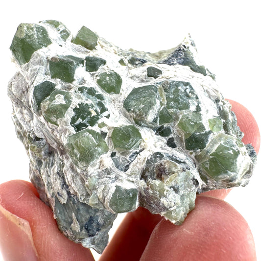 Demantoid Garnet on Matrix (Pakistan) | green garnet crystal, mineral specimen